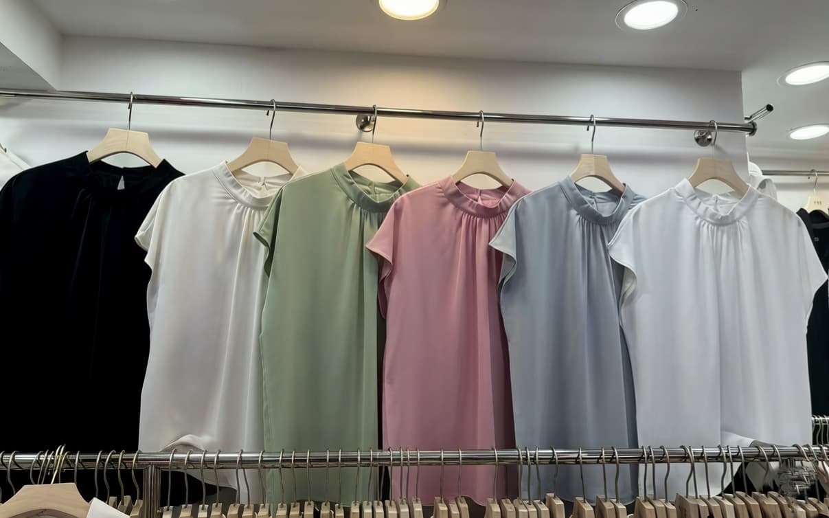재고 있음 프랑스식 고급 센스 맨위 여름 새로운 스탠드 칼라 다용도 반팔 셔츠 Chic 외국 가스 여성 작은 셔츠 상세 이미지 1