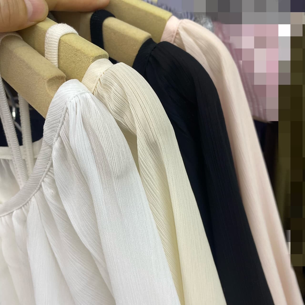 재고 있음 부드러운 바람 페이크 레이어드 쉬폰 긴팔 여성 셔츠 가을 새로운 디자인 센스 작은 대중 레이스업 허리 수축 맨위 상세 이미지 2