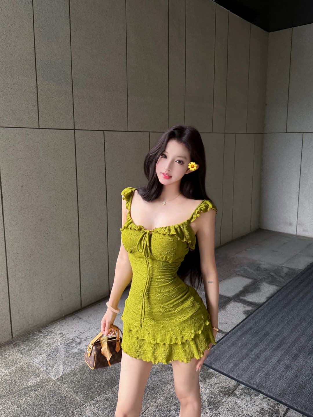 실사 정가 닦아내 라. 차 숲 프릴 슬립 레이스 안전 바지 여성 드레스 봄 여름 A라인 스커트 상세 이미지 15
