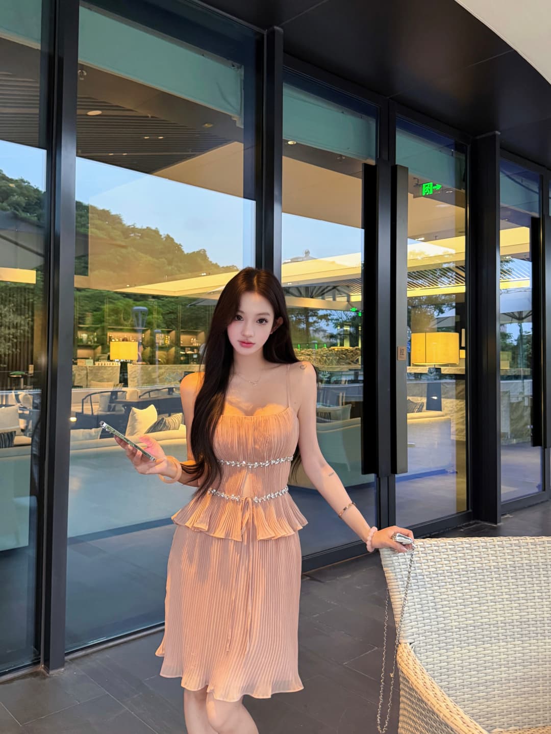 실사 정가 훈련 빛 매번 여름 순수한 욕망 절묘한 슬립 반신 스커트 미니 스커트 품격 투피스 세트 상세 이미지 1