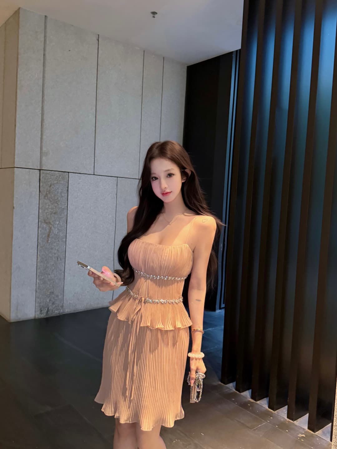 실사 정가 훈련 빛 매번 여름 순수한 욕망 절묘한 슬립 반신 스커트 미니 스커트 품격 투피스 세트 상세 이미지 10