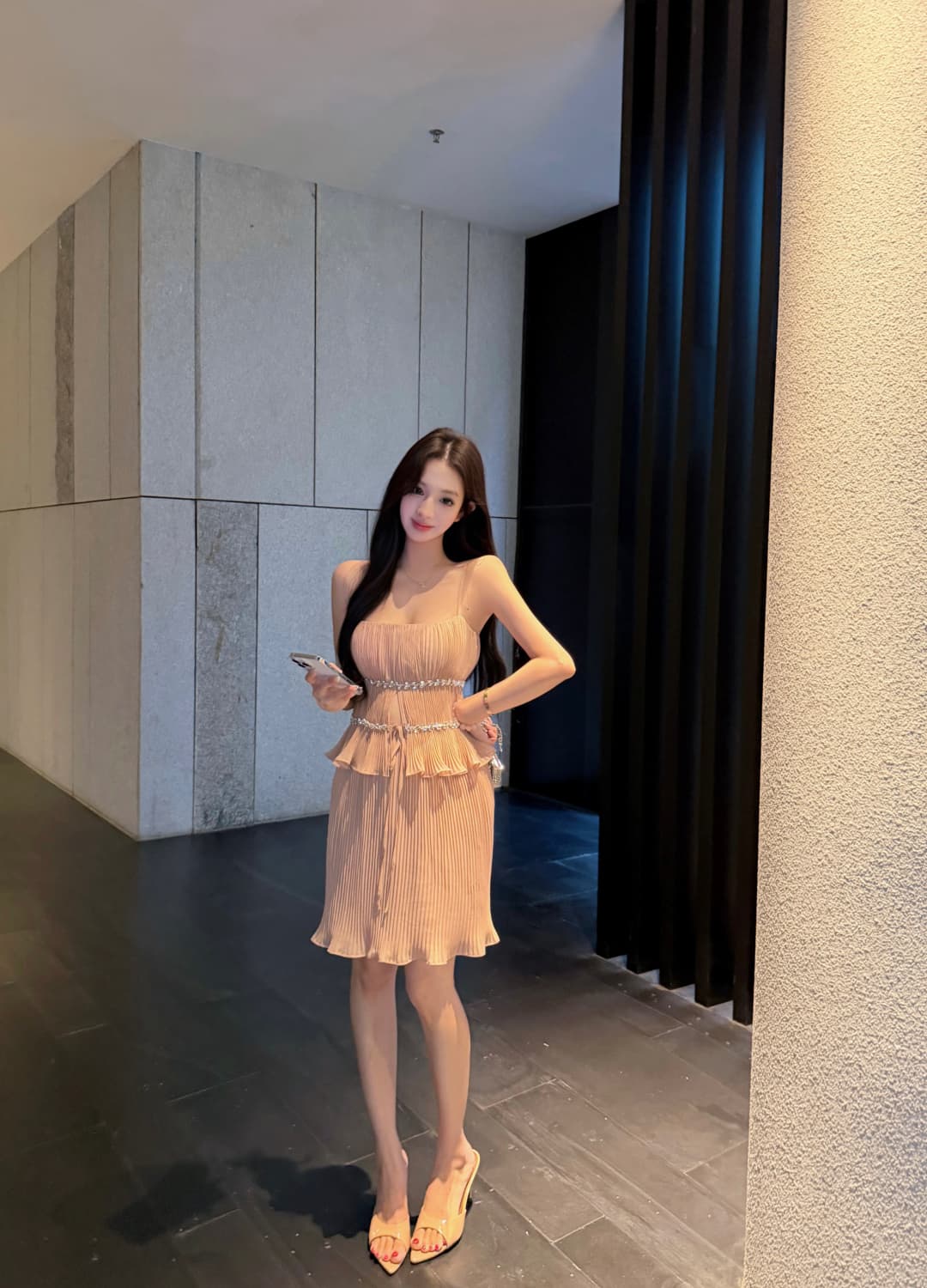 실사 정가 훈련 빛 매번 여름 순수한 욕망 절묘한 슬립 반신 스커트 미니 스커트 품격 투피스 세트 상세 이미지 13
