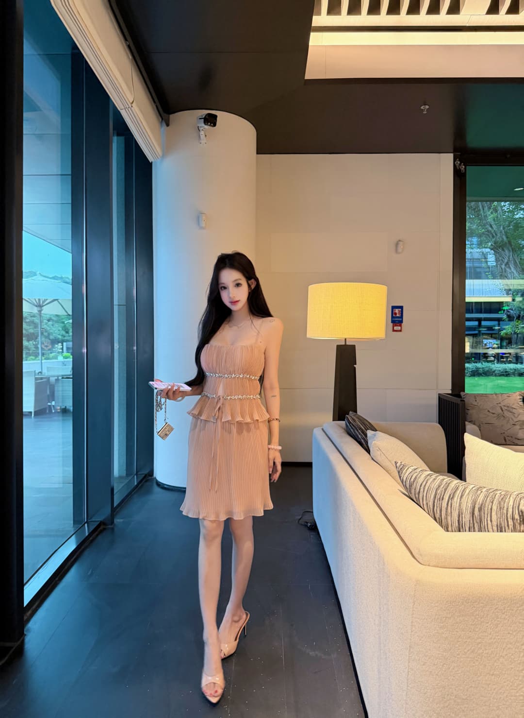 실사 정가 훈련 빛 매번 여름 순수한 욕망 절묘한 슬립 반신 스커트 미니 스커트 품격 투피스 세트 상세 이미지 17