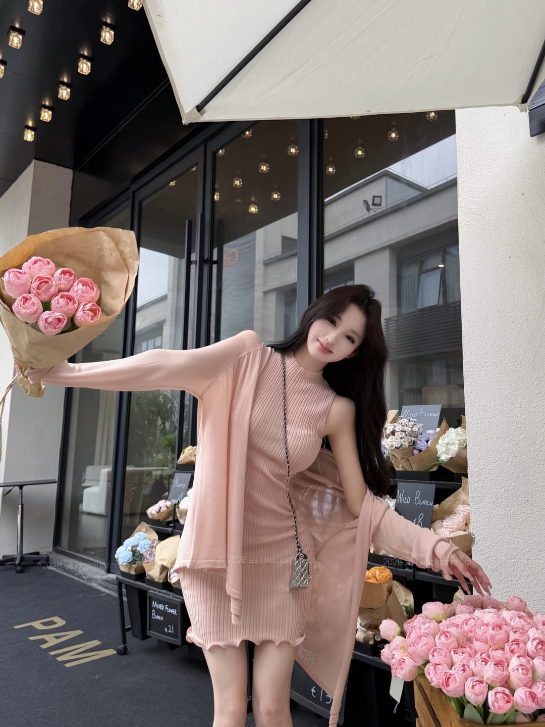 실사 정가 하트 비트 연애 편지 간판 수여 됨 치마 아름다운 드레스 맨위 자외선 차단 오픈 가디건 상세 이미지 14