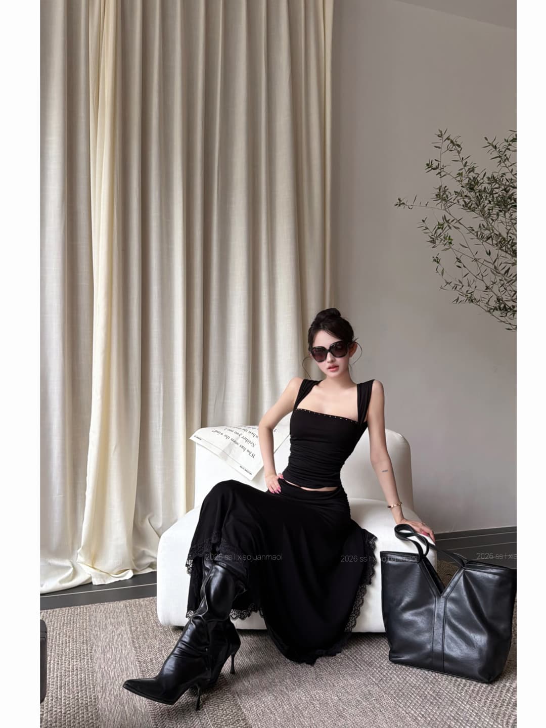 실사 정가 징 핫픽스 플리츠 슬림해 보이는 몸매 가꾸기 티셔츠 불규칙 물결무늬 Pleat 진자 철자 레이스 반 스커트 상세 이미지 5