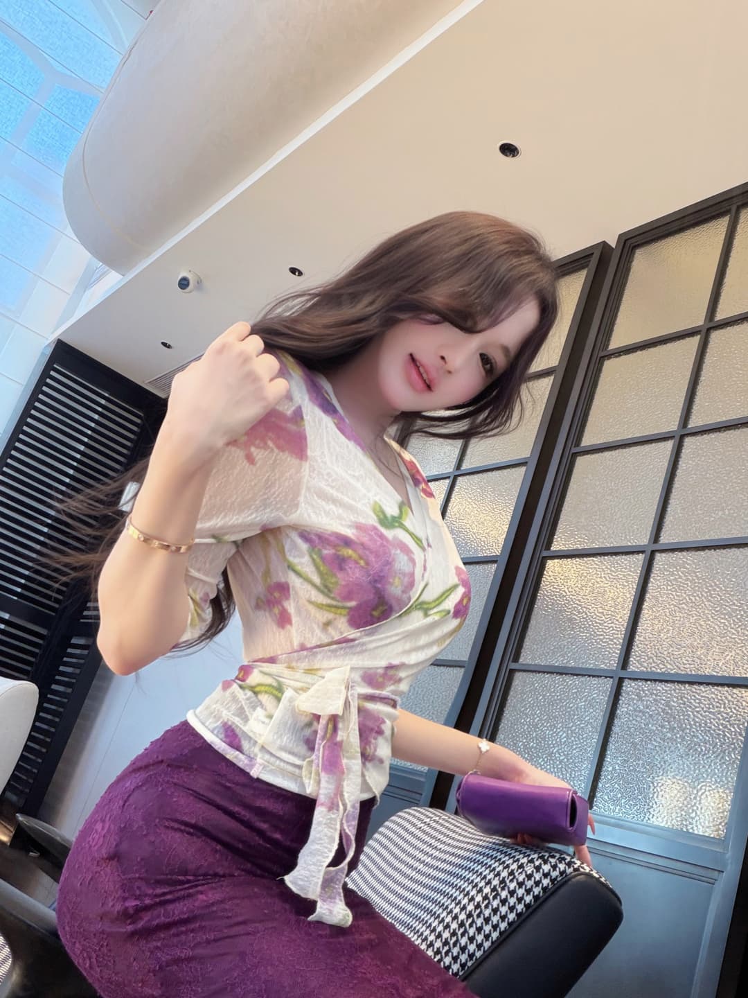 실사 정가 5 점 소매 섹시함 꽃무늬 디스플레이 화이트 순수한 욕망 바람 맨위 허리 슬림해 보이는 여성 레이스 치마 상세 이미지 6