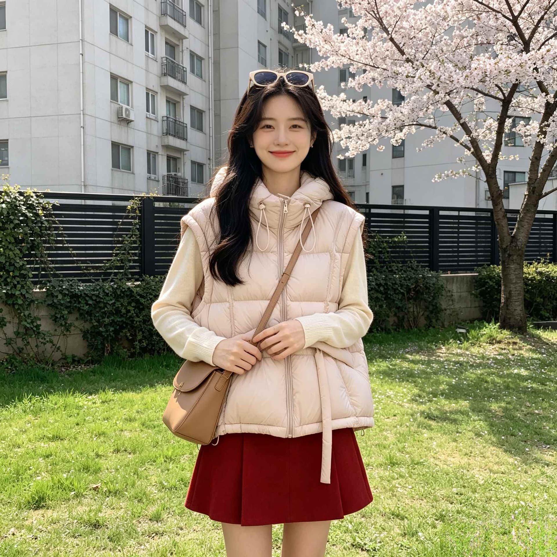 부드러운 바람 연령 감소 루즈핏 빅 사이즈 작은 키 민소매 어깨 두꺼운 보온 면 의류 조끼 재킷 여성 레저 트렌디 상세 이미지 1