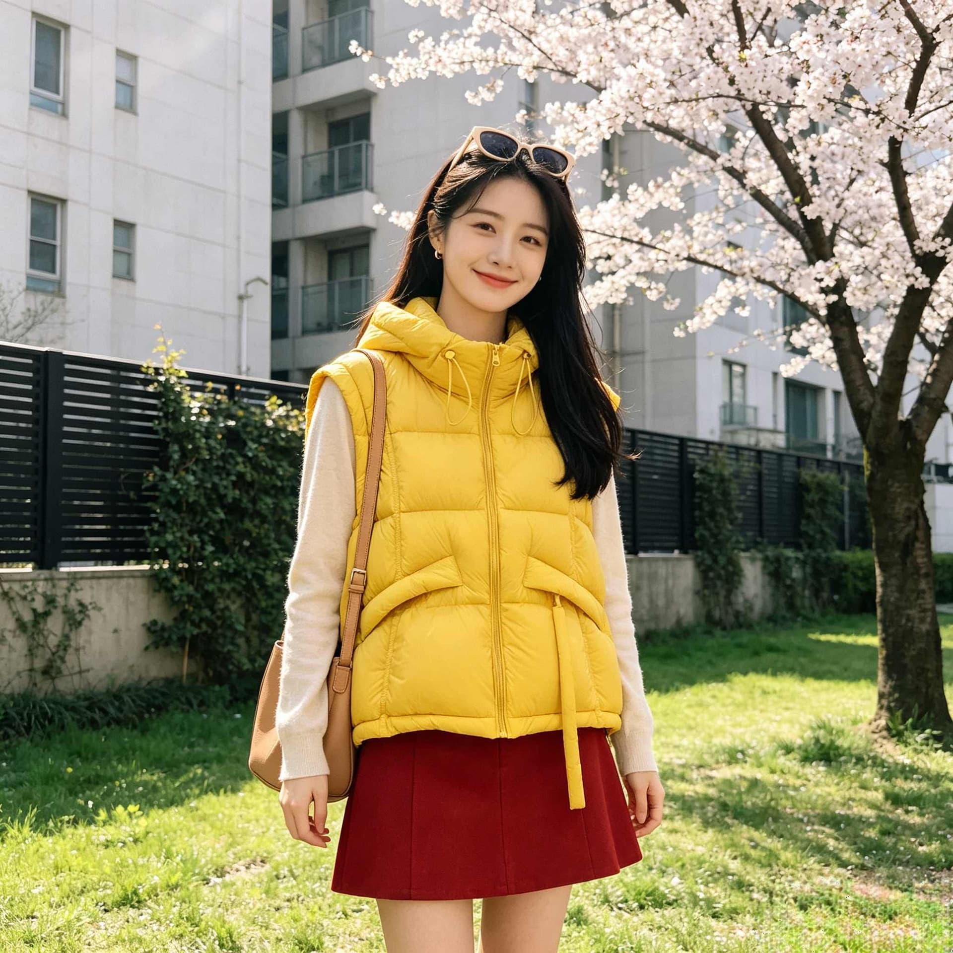 부드러운 바람 연령 감소 루즈핏 빅 사이즈 작은 키 민소매 어깨 두꺼운 보온 면 의류 조끼 재킷 여성 레저 트렌디 상세 이미지 7