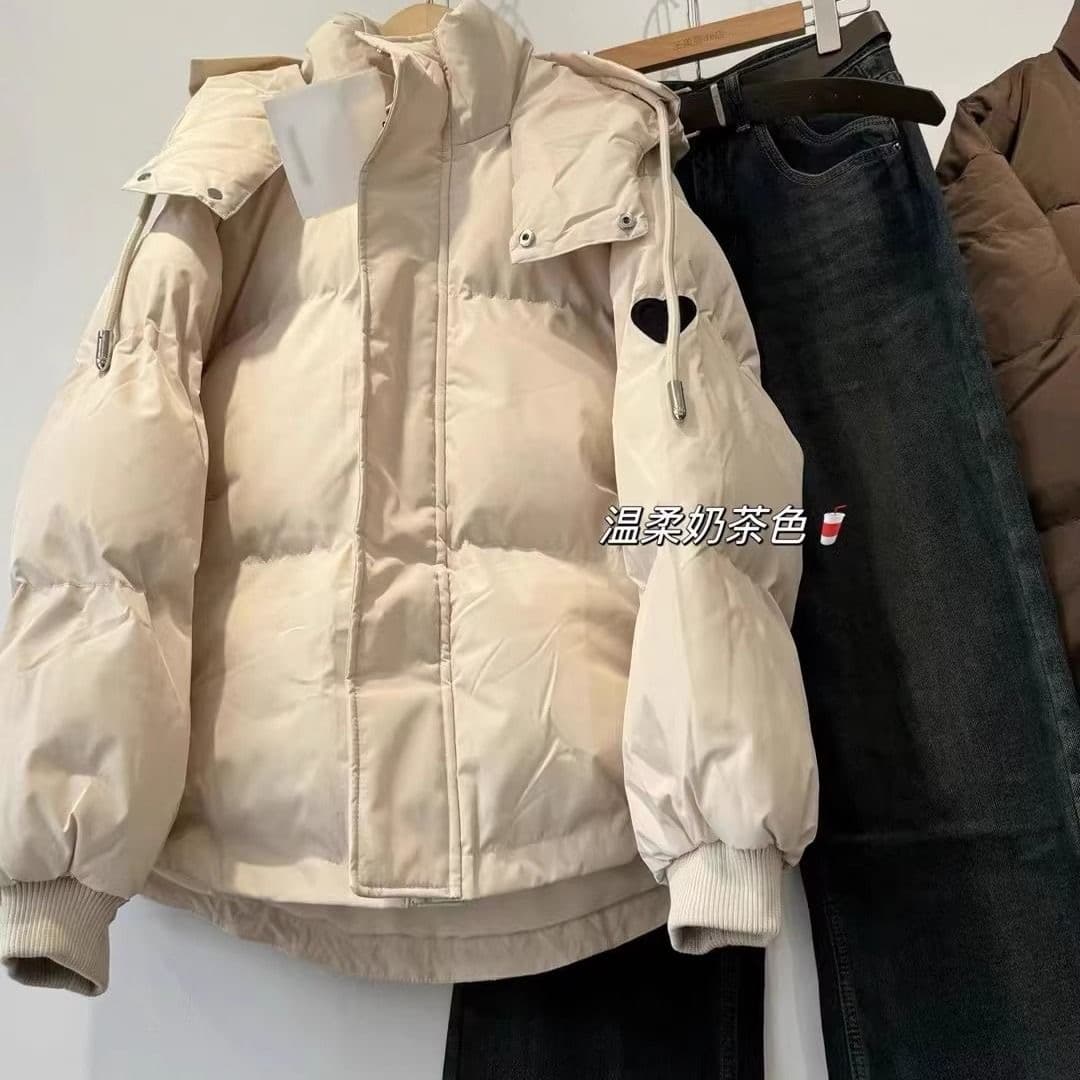 학생 출퇴근 면 의류 후드 겨울 목화 진딧물 새로운 루즈핏 두꺼운 한국 스타일 학생 면 옷 재킷 캐주얼 트렌드 상세 이미지 1