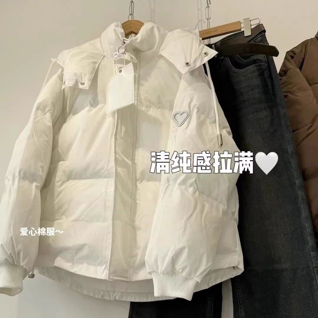 학생 출퇴근 면 의류 후드 겨울 목화 진딧물 새로운 루즈핏 두꺼운 한국 스타일 학생 면 옷 재킷 캐주얼 트렌드 상세 이미지 9