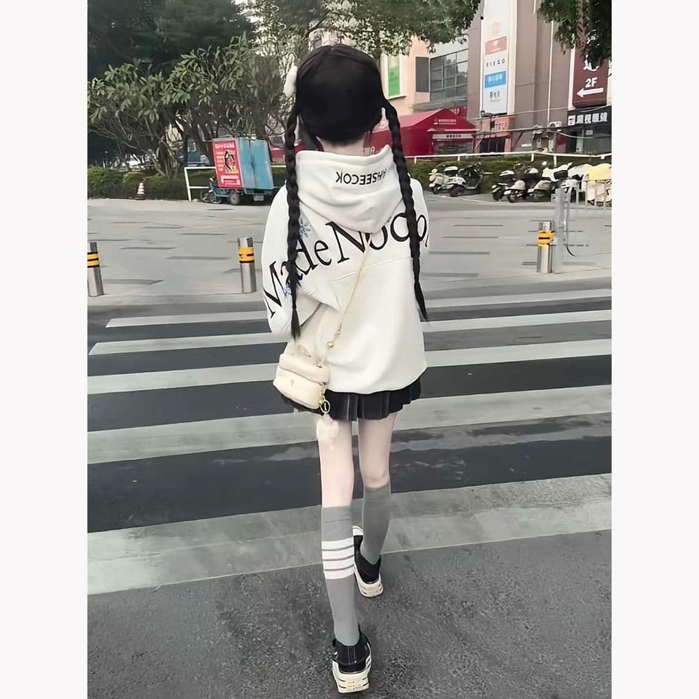 2026 새로운 순면 자수 패치워크 원본 솜씨 국가 트렌디 자수 패치워크 디자인 센스 후드티 상세 이미지 9
