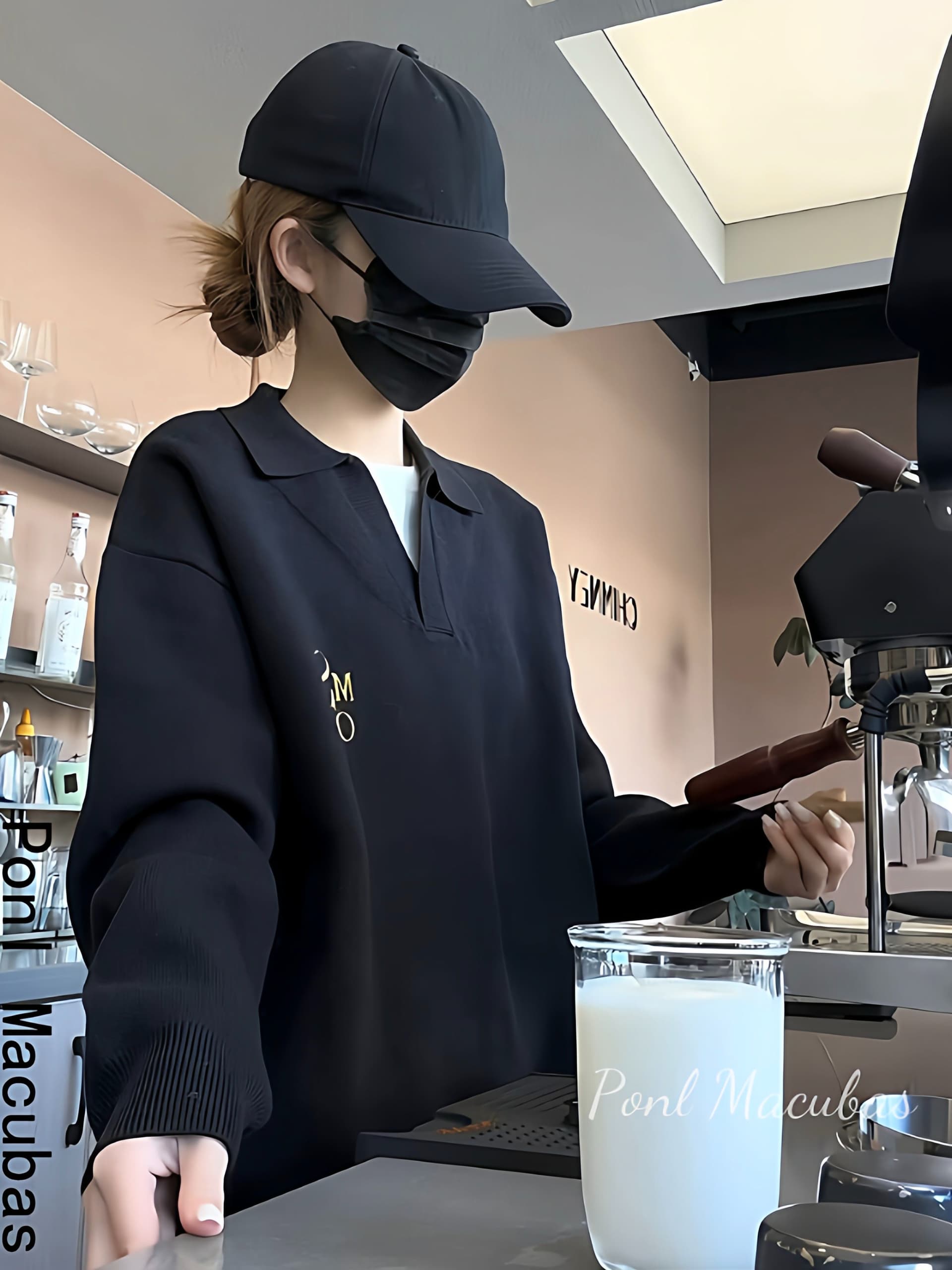 새로운 페이크 레이어드 스웨터 폴로 칼라 페이크 레이어드 루즈핏 슬림해 보이는 니트 스웨터 부드러운 찹쌀 맨위 고급 센스 상세 이미지 6