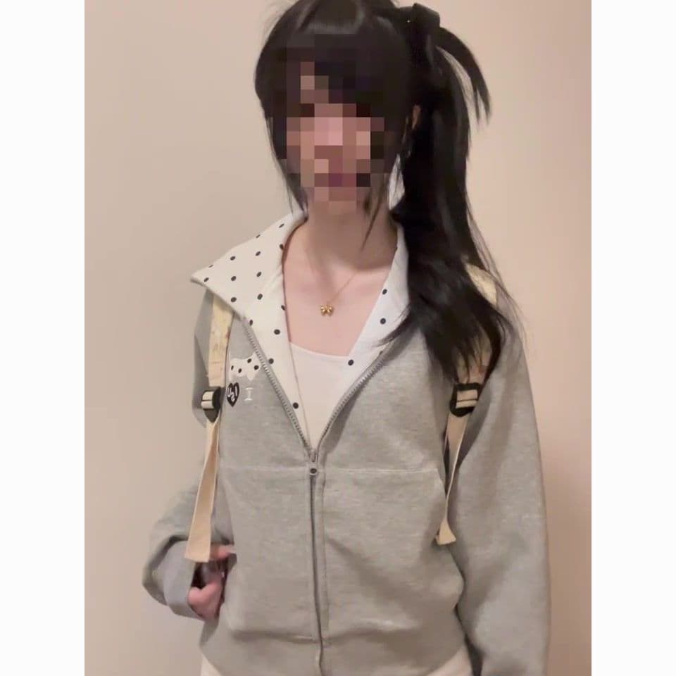 새로운 순면 원본 솜씨 모자 패치워크 도트 무늬 지퍼 양면 패치워크 도트 무늬 자수