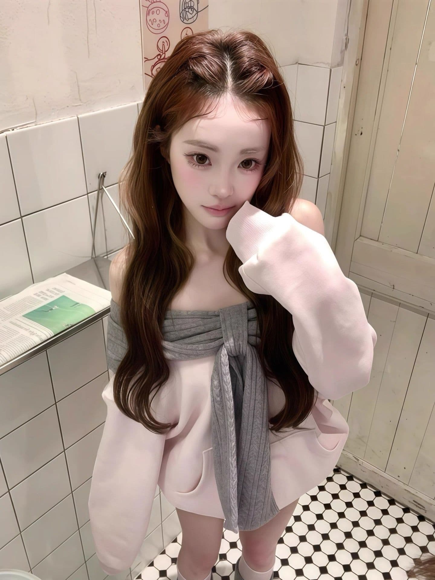 새로운 원본 솜씨 압력 라인 자카드 후드 테두리 당겨서 어깨 순면 이미지 3