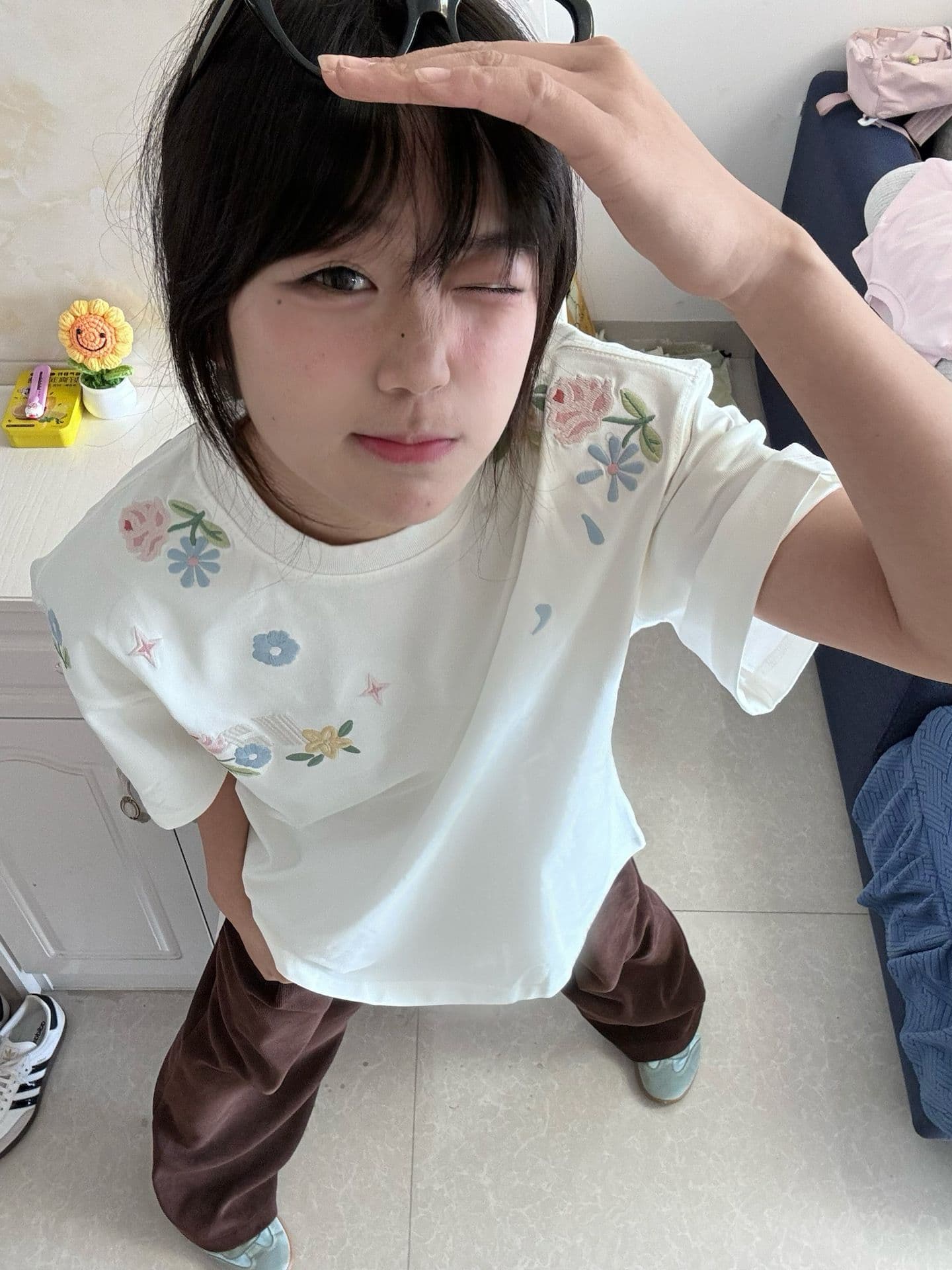 새로운 됐어. 개체 같은 단락 맞춤 원단 불 투수 있음 질감 전후 자수 네리 가게 천 상세 이미지 6