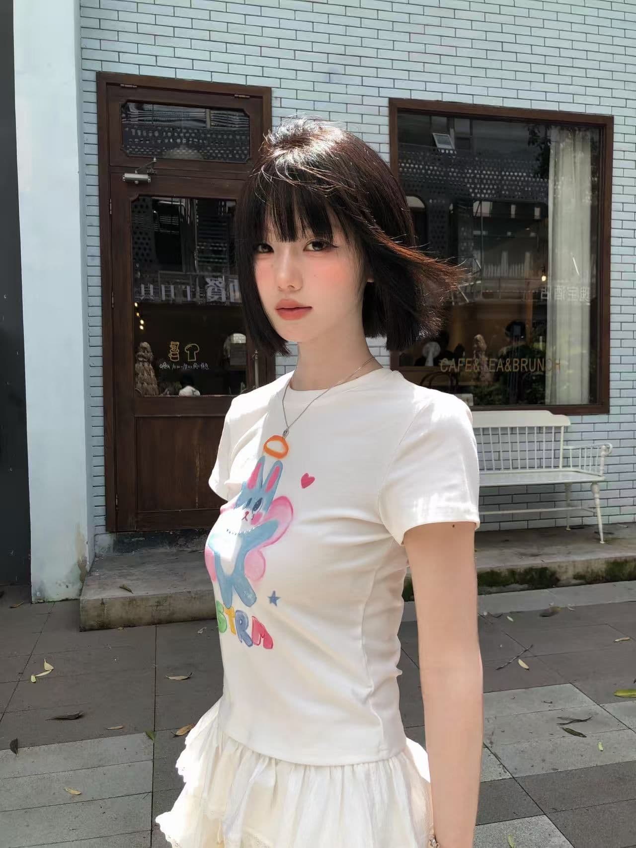 새로운 출처 생방송 품질 패키지 칼라 높은 탄력성 몸매 가꾸기 만화 토끼 상세 이미지 2