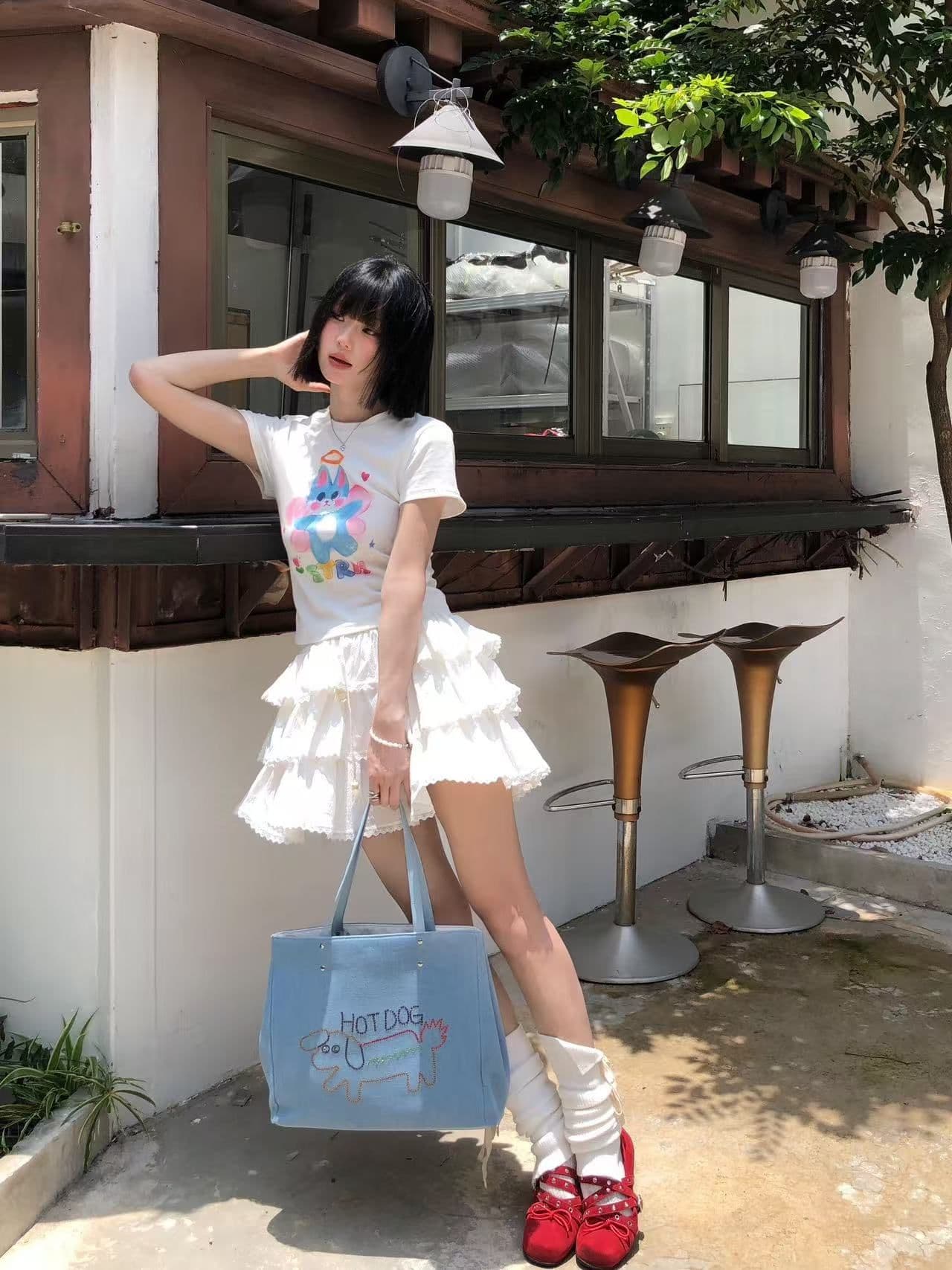 새로운 출처 생방송 품질 패키지 칼라 높은 탄력성 몸매 가꾸기 만화 토끼 상세 이미지 7