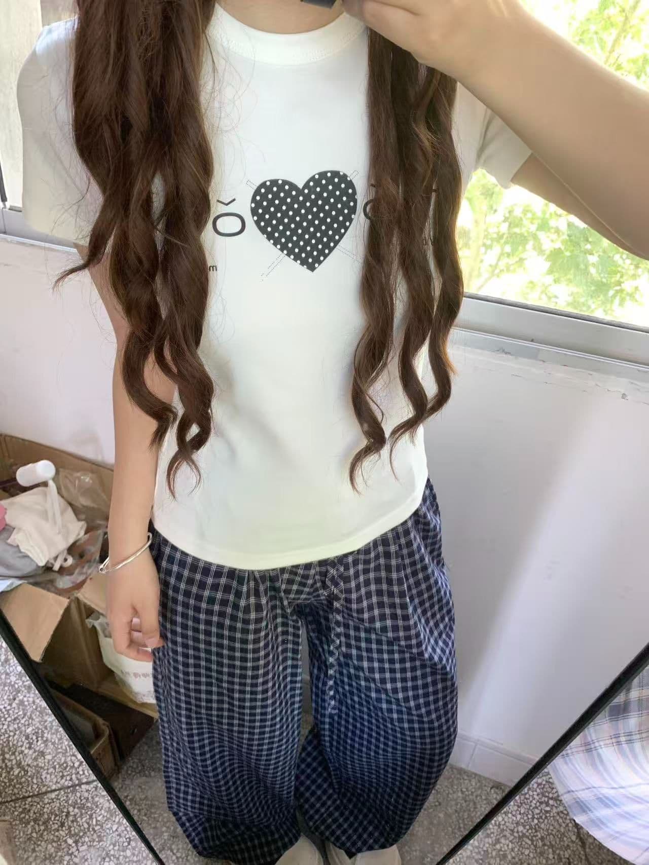 새로운 출처 생방송 품질 높은 탄력성 몸매 가꾸기 하트 알파벳 이미지 3
