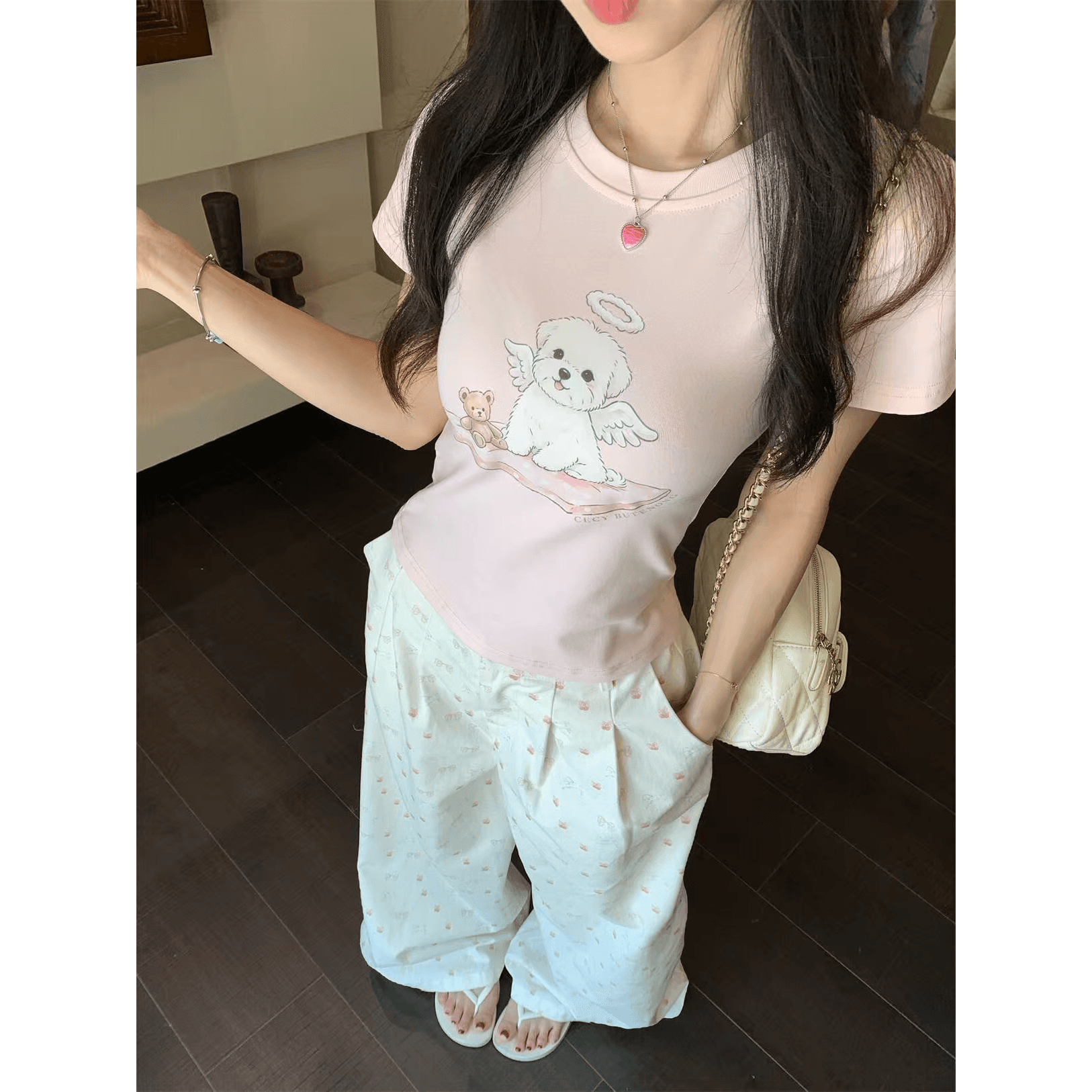새로운 출처 생방송 품질 개 프린트 이후 패키지 칼라 신축성 몸매 가꾸기 맨위 이미지 5