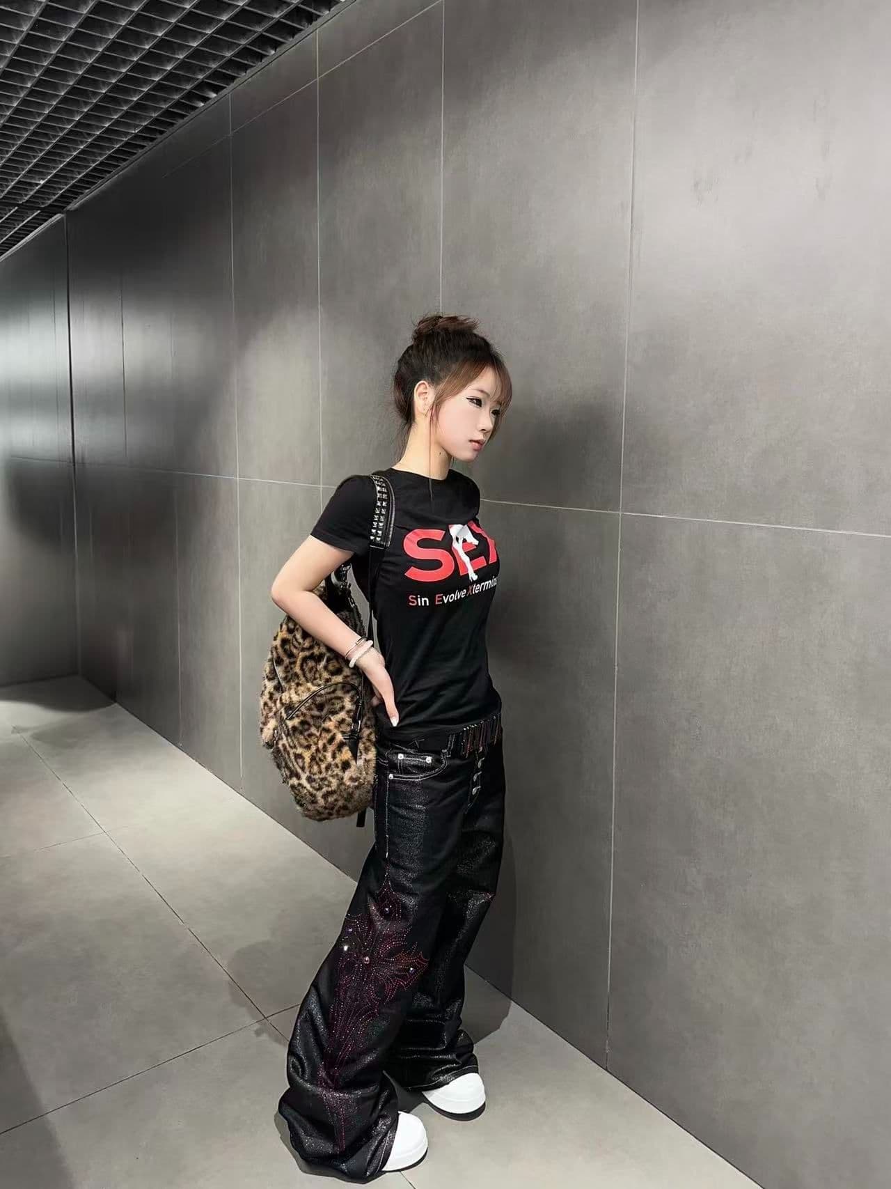 새로운 출처 생방송 품질 이후 패키지 칼라 높은 탄력성 몸매 가꾸기 초상화 알파벳 상세 이미지 2