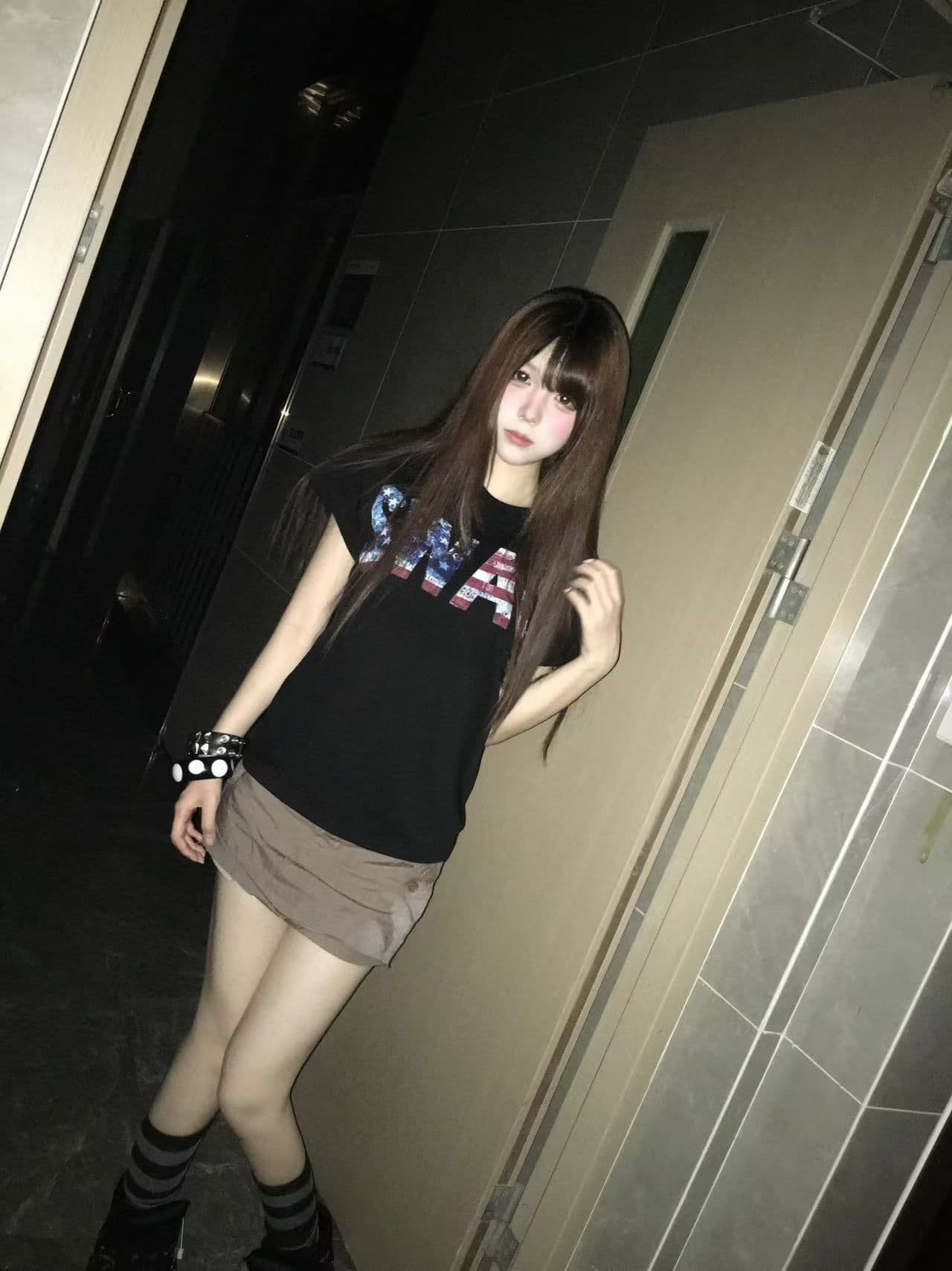 새로운 출처 생방송 품질 이후 패키지 칼라 신축성 몸매 가꾸기 알파벳 프린트 상세 이미지 7