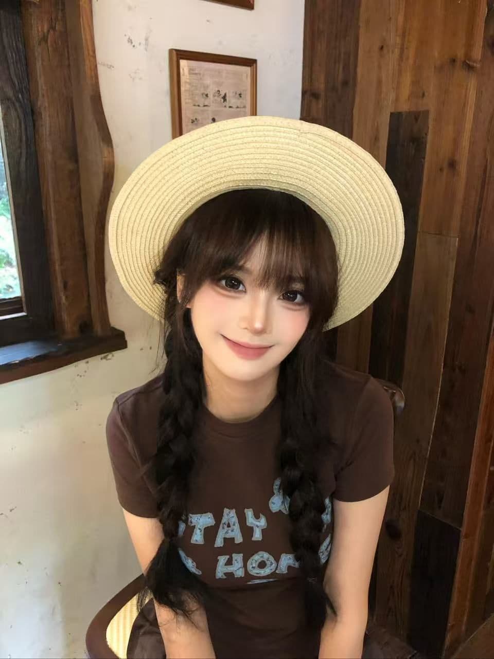 새로운 출처 생방송 품질 이후 패키지 칼라 신축성 몸매 가꾸기 알파벳 프린트 상세 이미지 6