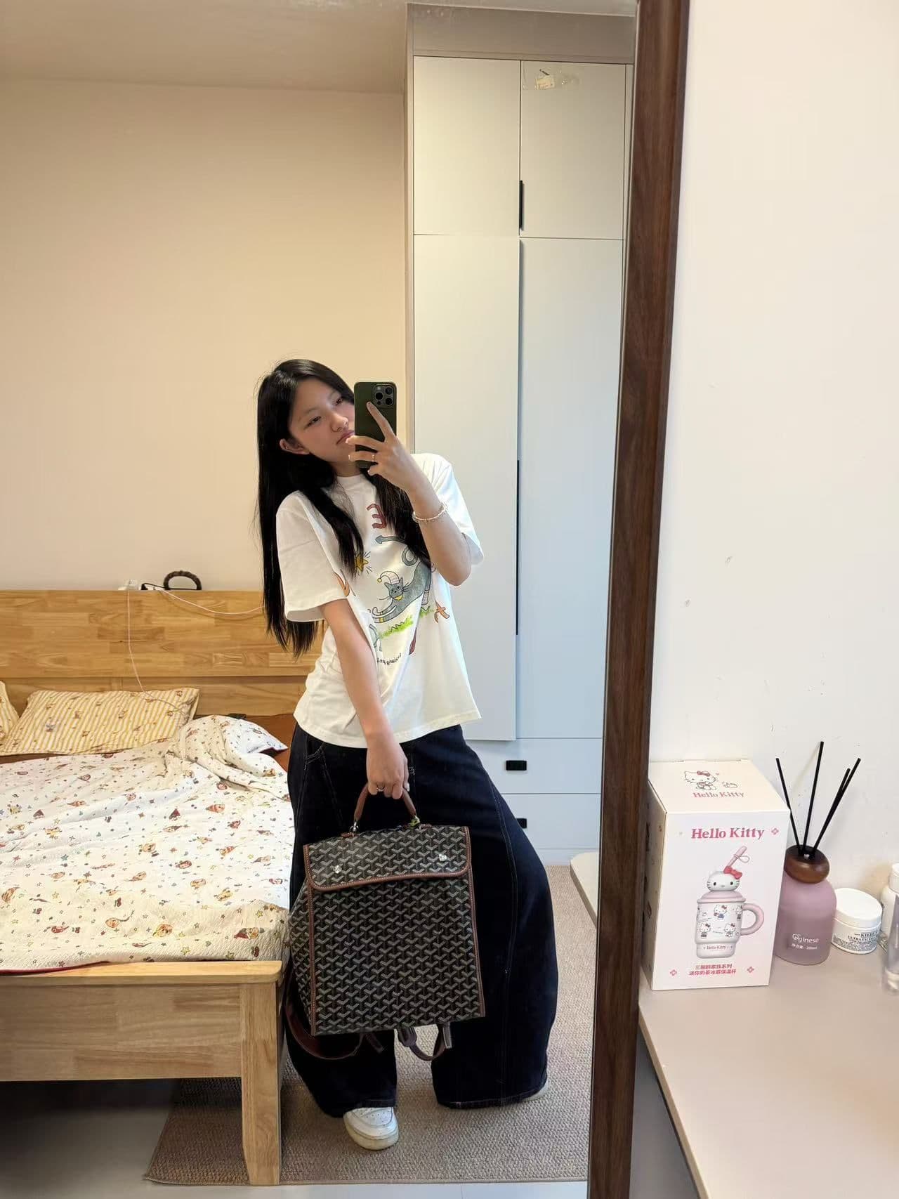 새로운 출처 생방송 품질 이후 패키지 칼라 티셔츠 고양이 프린트 맨위 이미지 2