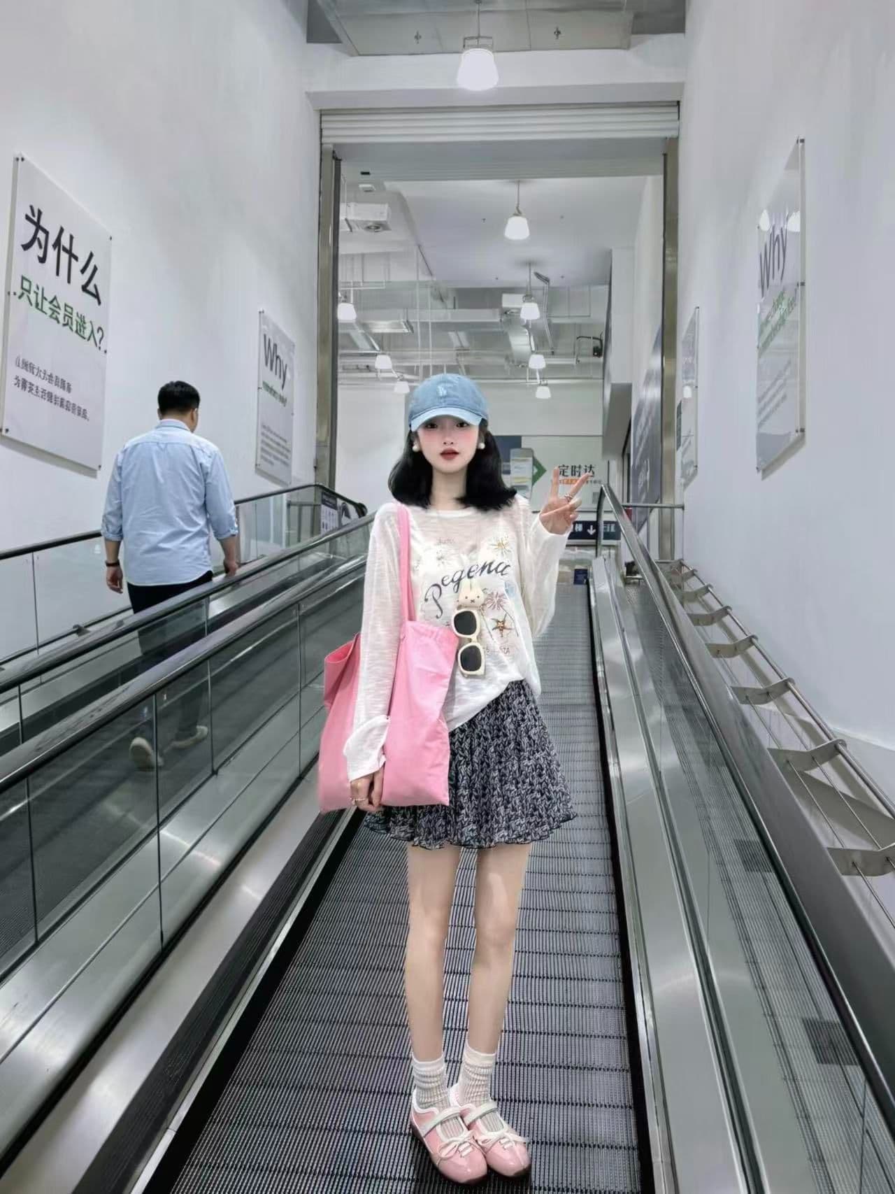 새로운 출처 생방송 품질 긴팔 태양 보호 셔츠 기본 셔츠 꽃 프린트 상세 이미지 2