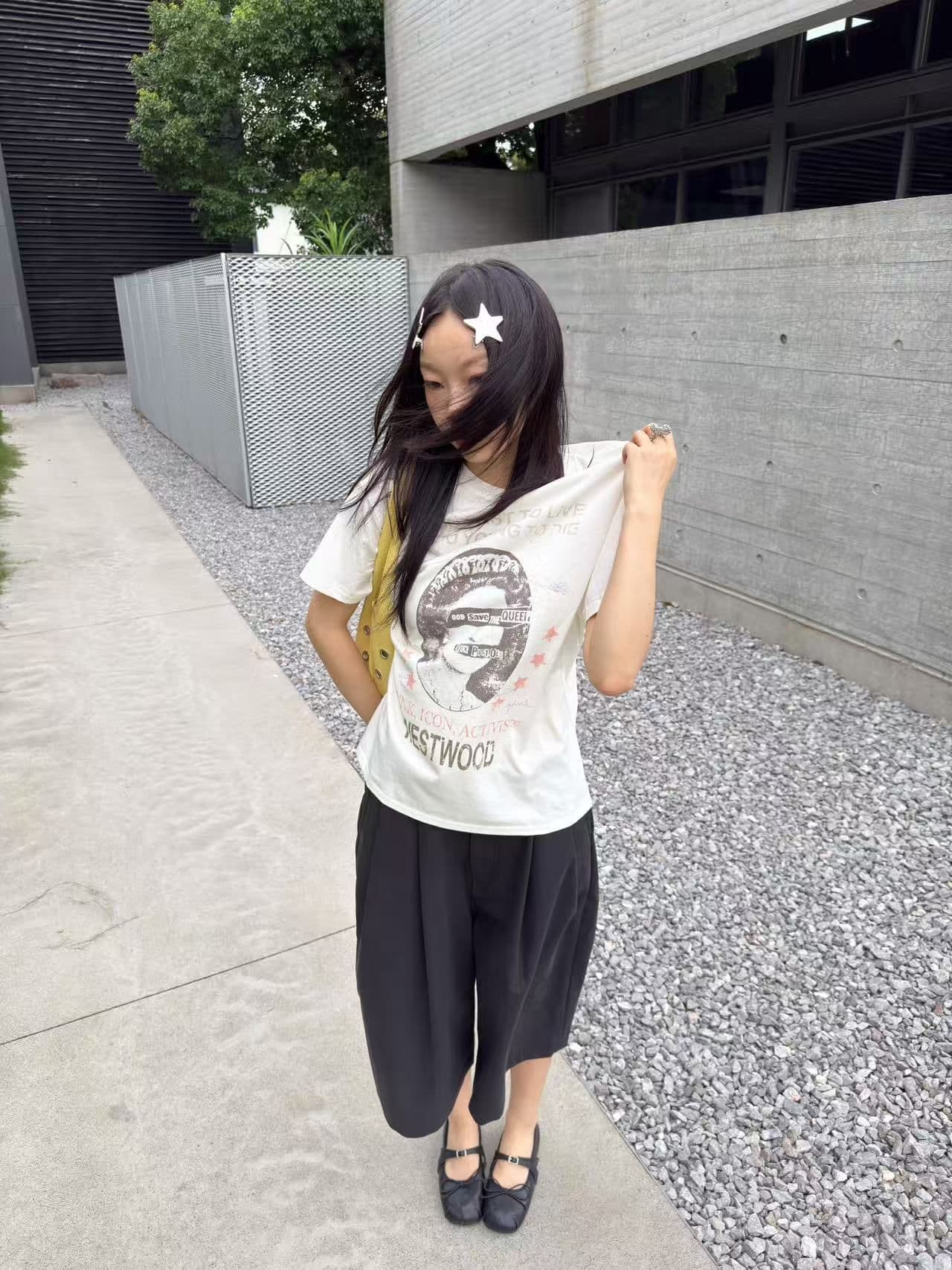 새로운 출처 생방송 품질 이후 패키지 칼라 티셔츠 유럽과 미국 초상화 프린트 이미지 3