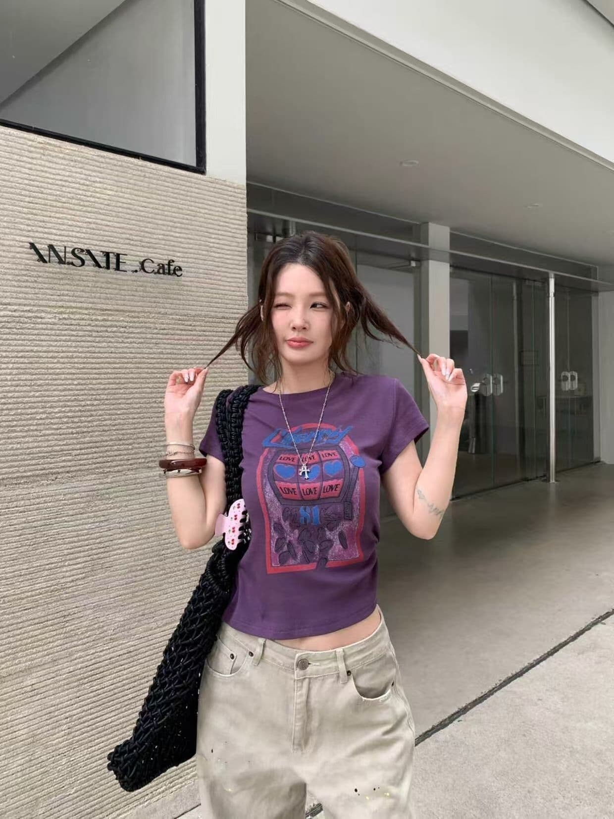 새로운 출처 생방송 품질 높은 탄력성 몸매 가꾸기 하트 알파벳 상세 이미지 3