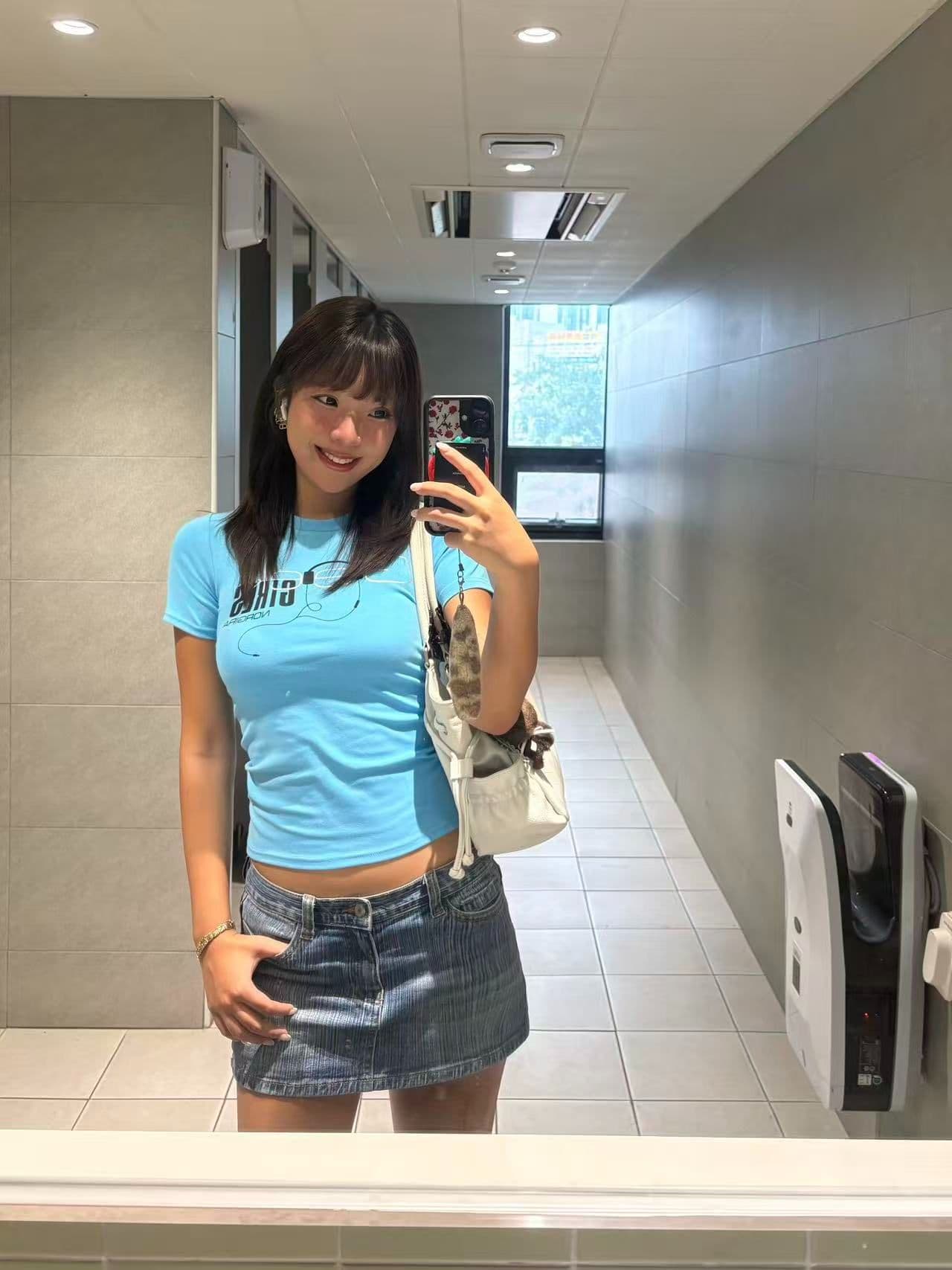 새로운 출처 생방송 품질 이후 패키지 칼라 높은 탄력성 몸매 가꾸기 알파벳 프린트 이미지 3