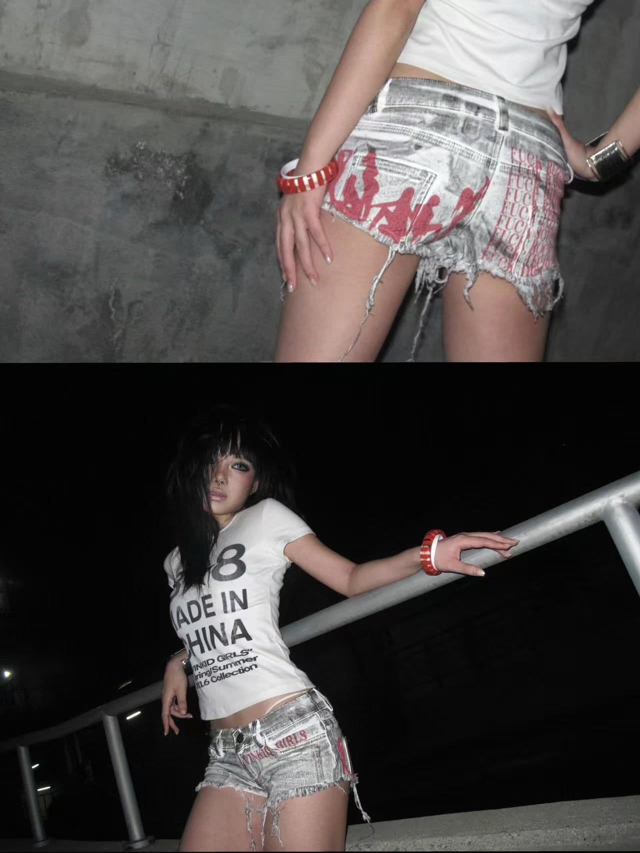 새로운 출처 생방송 품질 이후 패키지 칼라 높은 탄력성 몸매 가꾸기 알파벳 프린트 상세 이미지 5