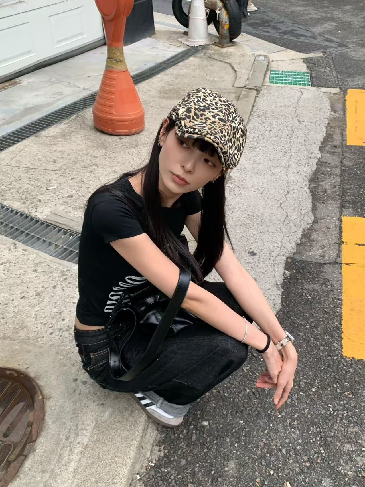 새로운 출처 생방송 품질 이후 패키지 칼라 높은 탄력성 몸매 가꾸기 알파벳 프린트 이미지 3