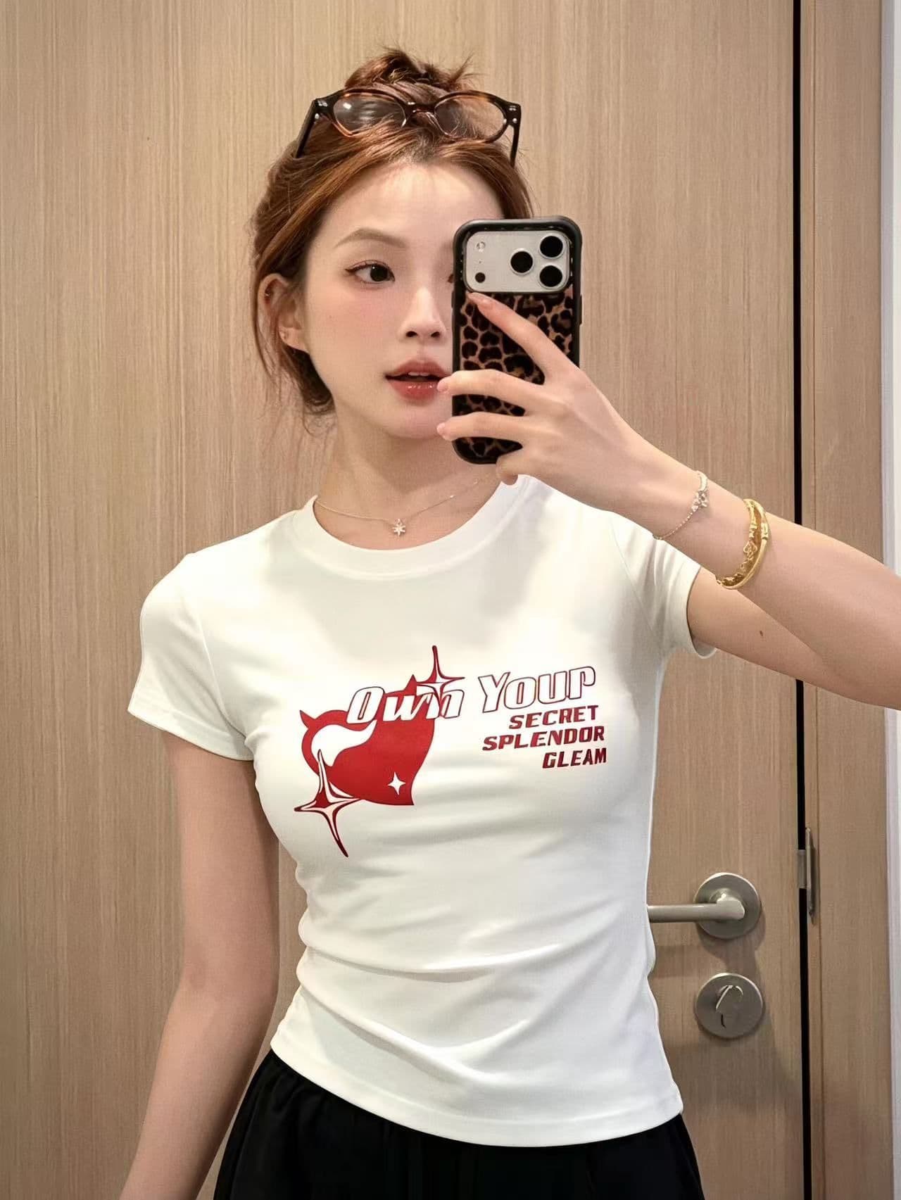 새로운 출처 생방송 품질 이후 패키지 칼라 높은 탄력성 몸매 가꾸기 하트 알파벳 상세 이미지 6