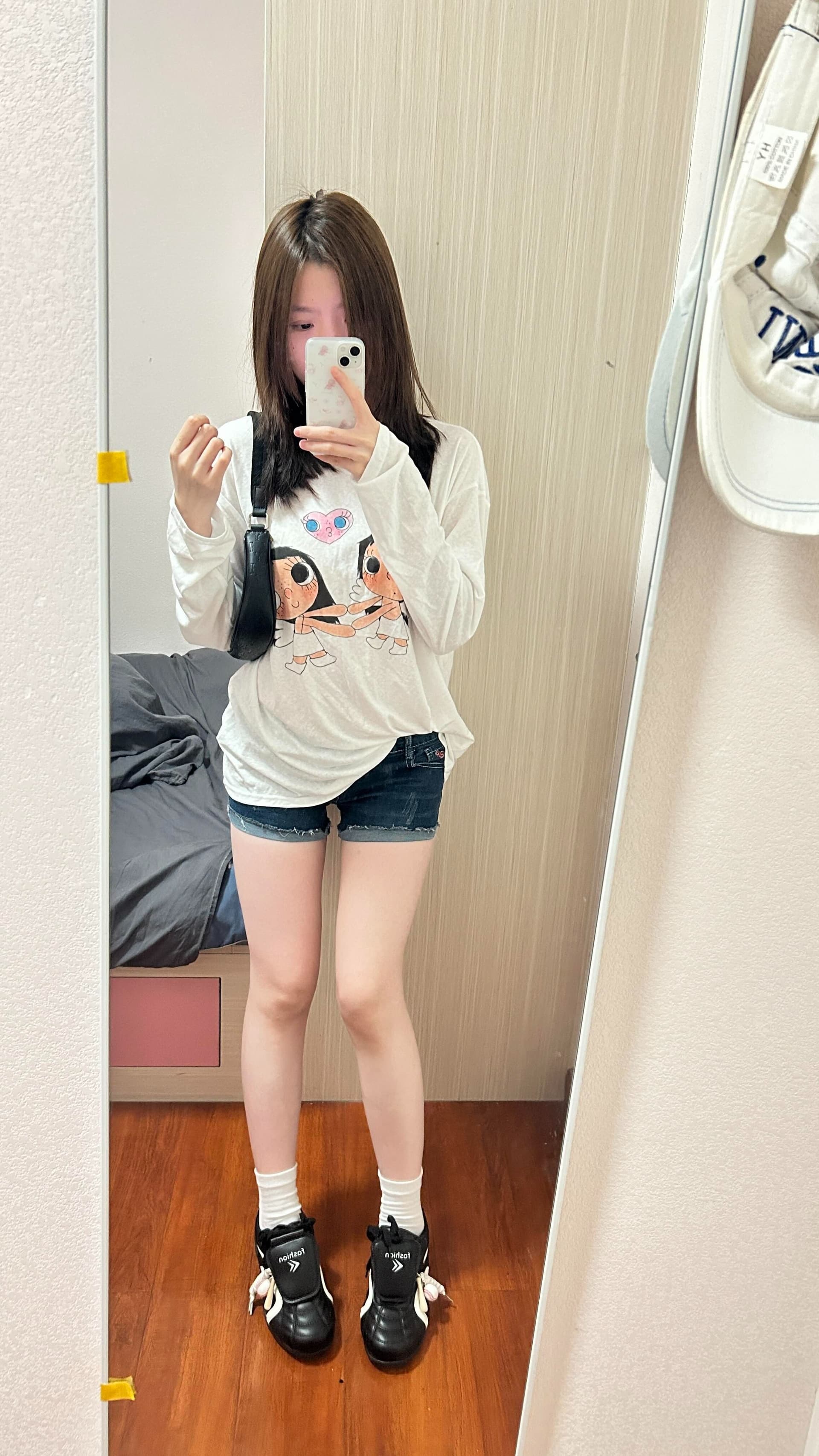 새로운 출처 생방송 품질 긴팔 태양 보호 셔츠 기본 셔츠 만화 프린트 이미지 3
