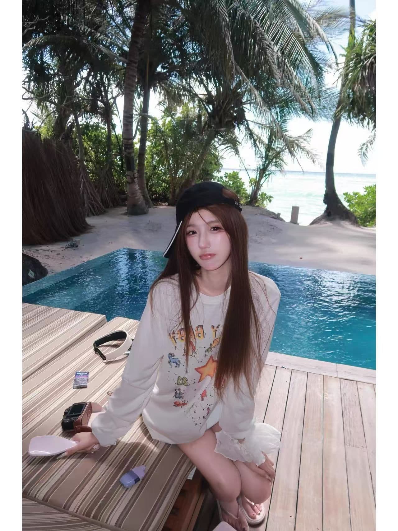 새로운 출처 생방송 품질 긴팔 태양 보호 셔츠 기본 셔츠 별 프린트 상세 이미지 2