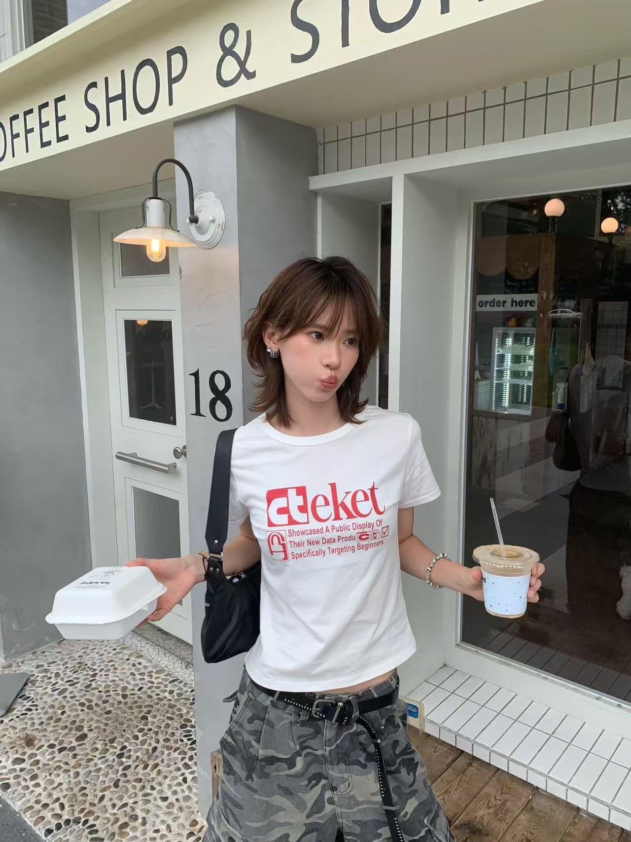 새로운 출처 생방송 품질 이후 패키지 칼라 높은 탄력성 몸매 가꾸기 알파벳 프린트