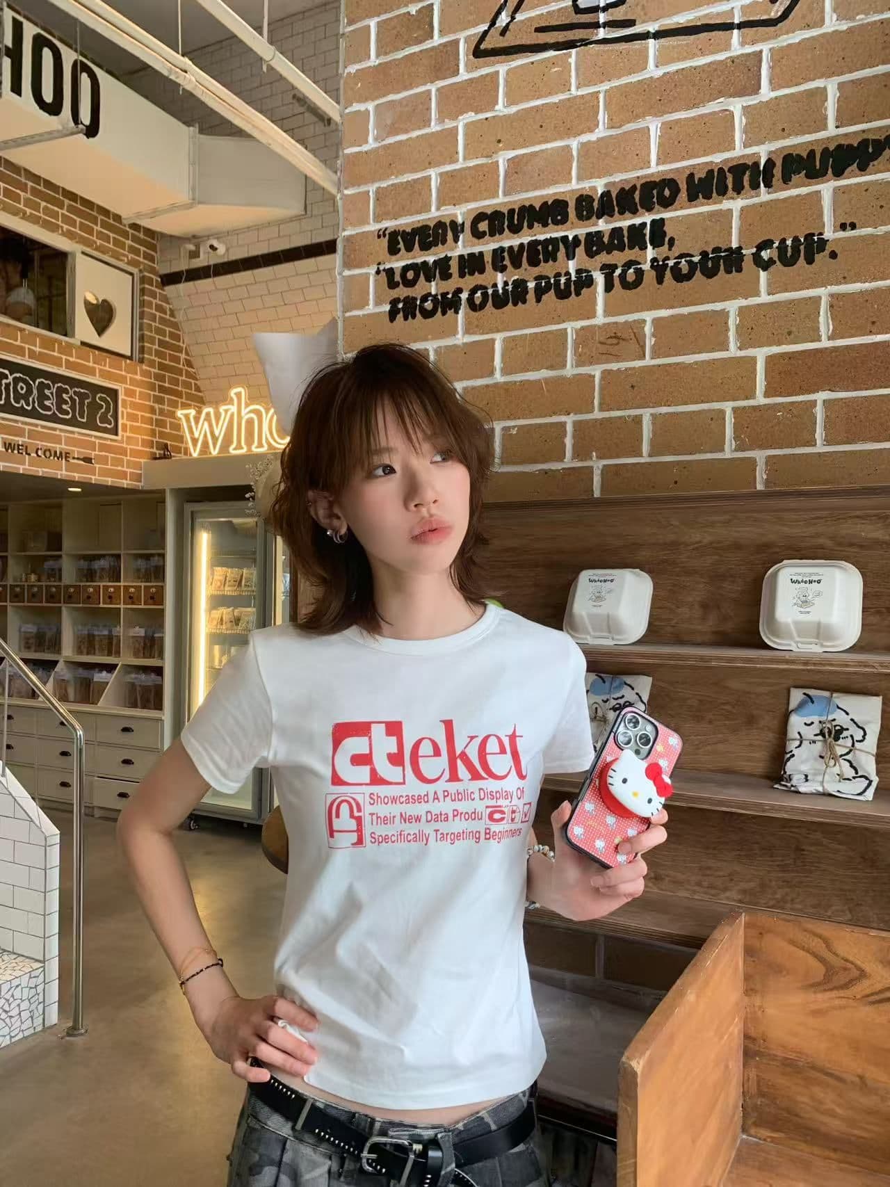 새로운 출처 생방송 품질 이후 패키지 칼라 높은 탄력성 몸매 가꾸기 알파벳 프린트 상세 이미지 9