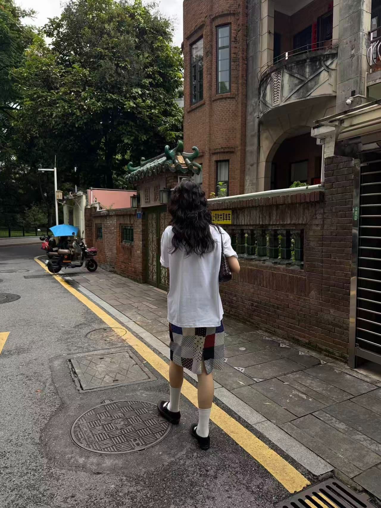새로운 생방송 품질 이후 패키지 칼라 반팔 티셔츠 아름다움 A 프린트 맨위 상세 이미지 4