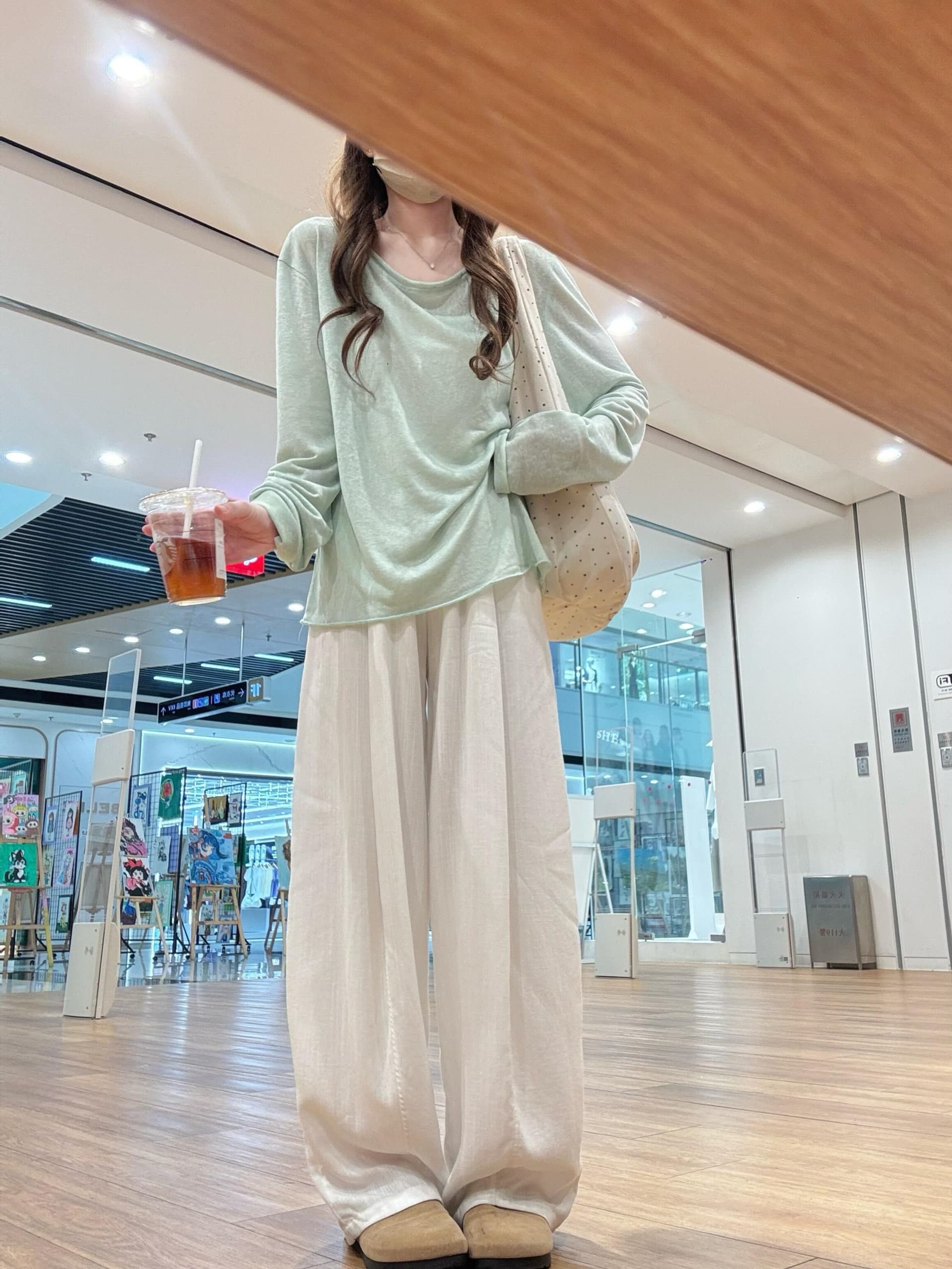 새로운 원본 올린 사람 : 에디션 색상 차이 없음 루즈핏 긴팔 태양 보호 셔츠 상세 이미지 11