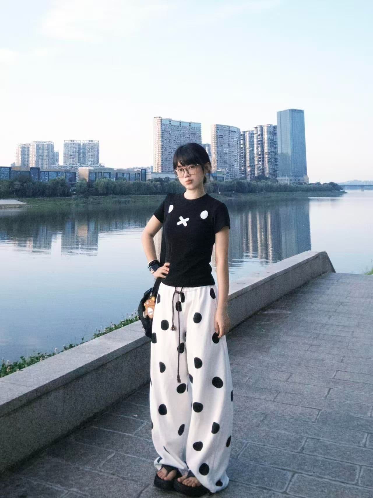 새로운 출처 생방송 품질 이후 패키지 칼라 신축성 몸매 가꾸기 토끼 프린트 상세 이미지 2