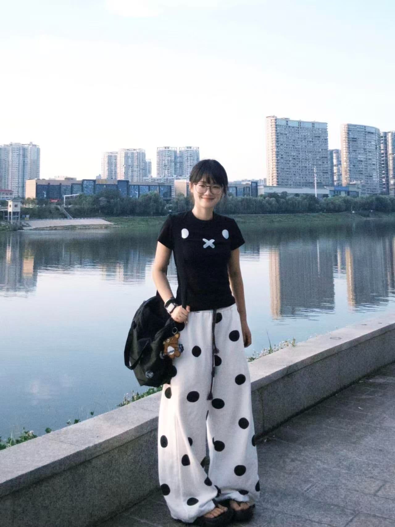 새로운 출처 생방송 품질 이후 패키지 칼라 신축성 몸매 가꾸기 토끼 프린트 상세 이미지 3