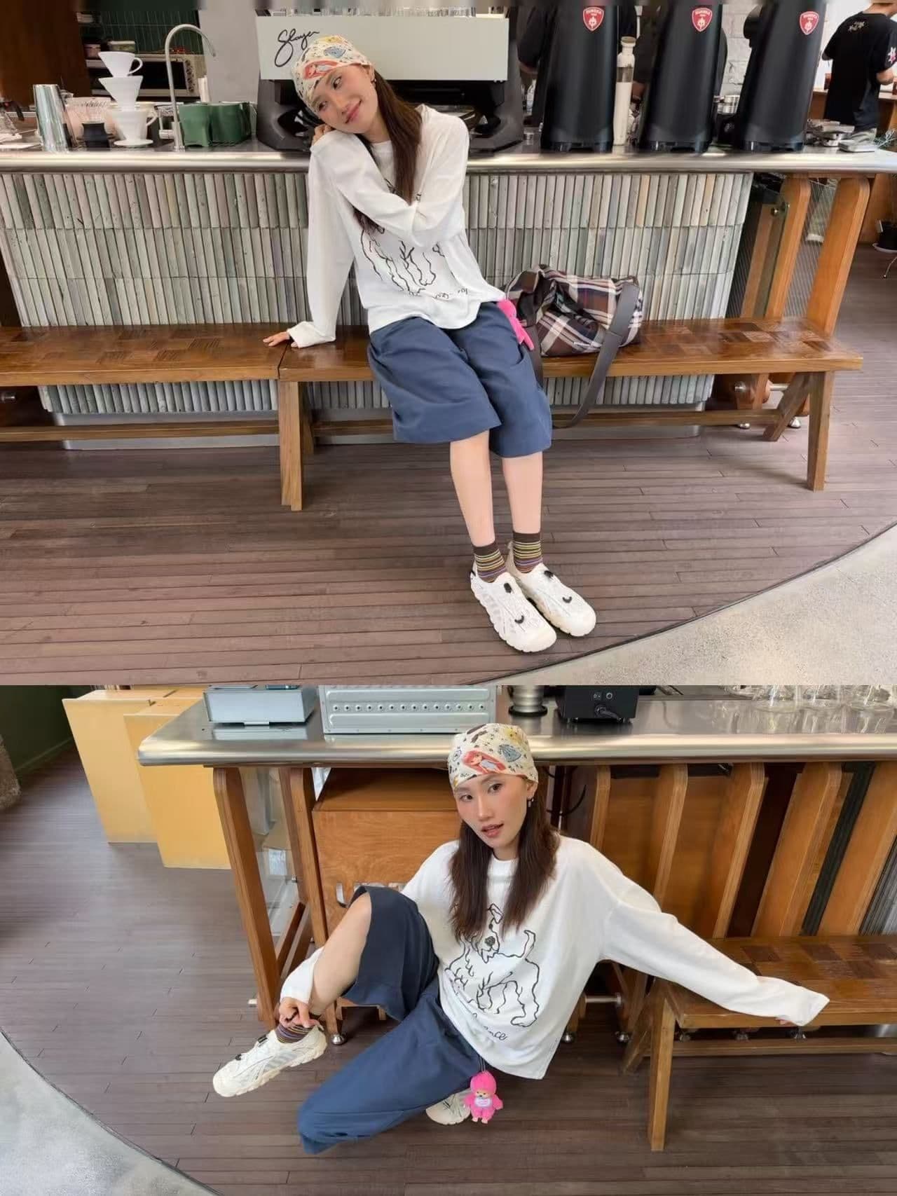 새로운 출처 생방송 품질 긴팔 태양 보호 셔츠 블라우스 개 프린트 맨위 상세 이미지 8