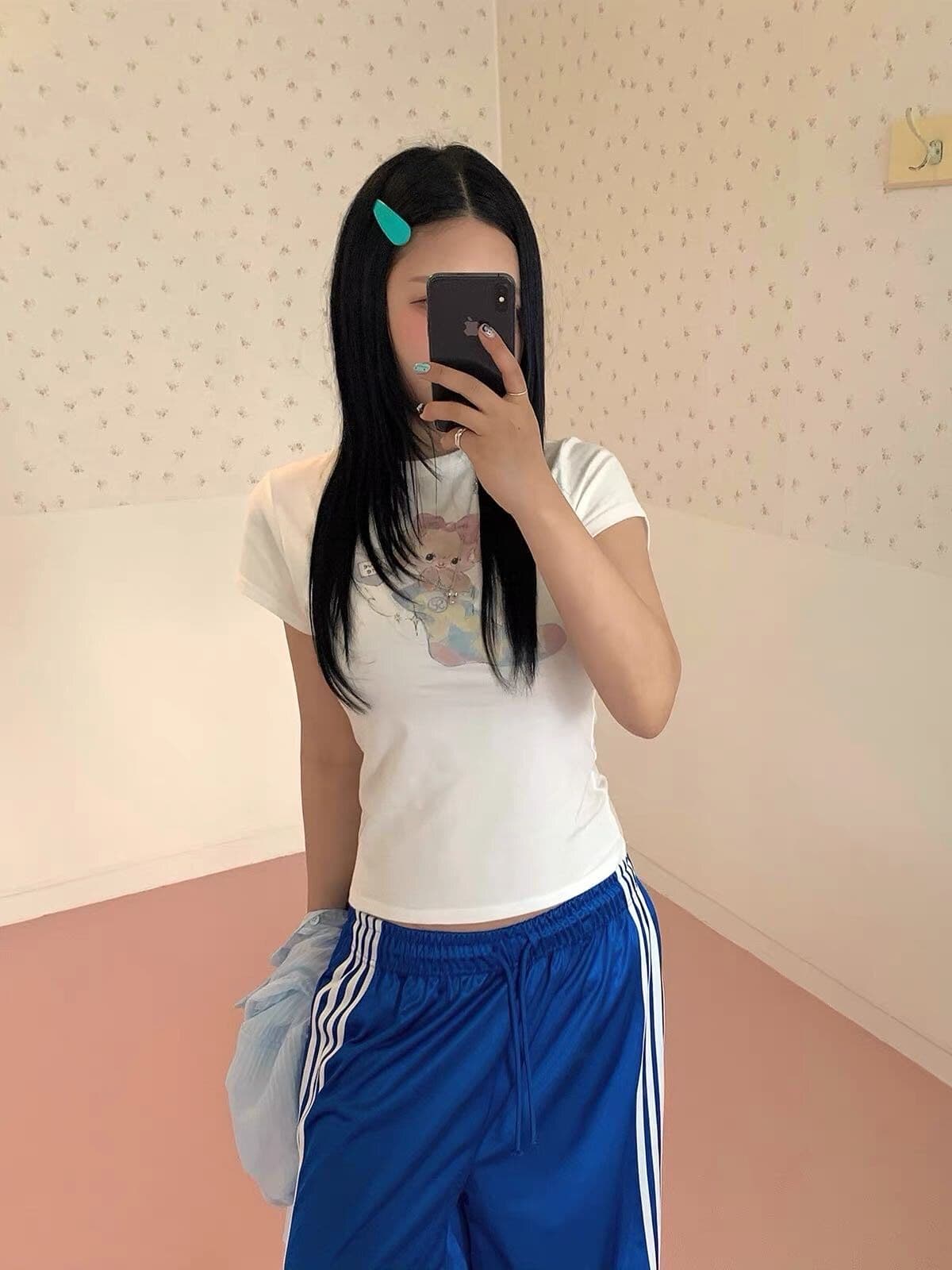 새로운 출처 생방송 품질 이후 패키지 칼라 높은 탄력성 몸매 가꾸기 개 프린트 이미지 3