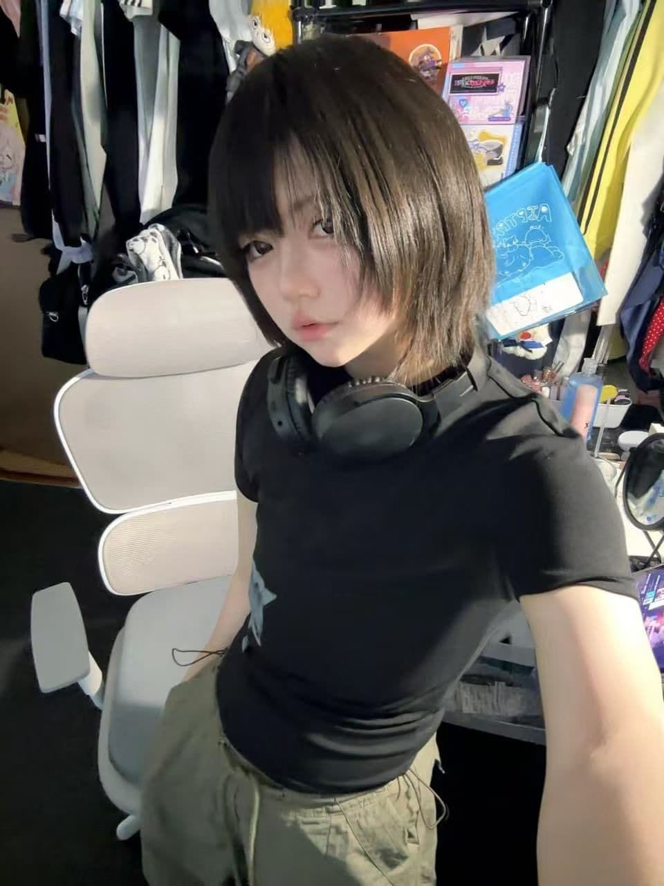 새로운 출처 생방송 품질 이후 패키지 칼라 높은 탄력성 몸매 가꾸기 고양이 프린트 상세 이미지 7