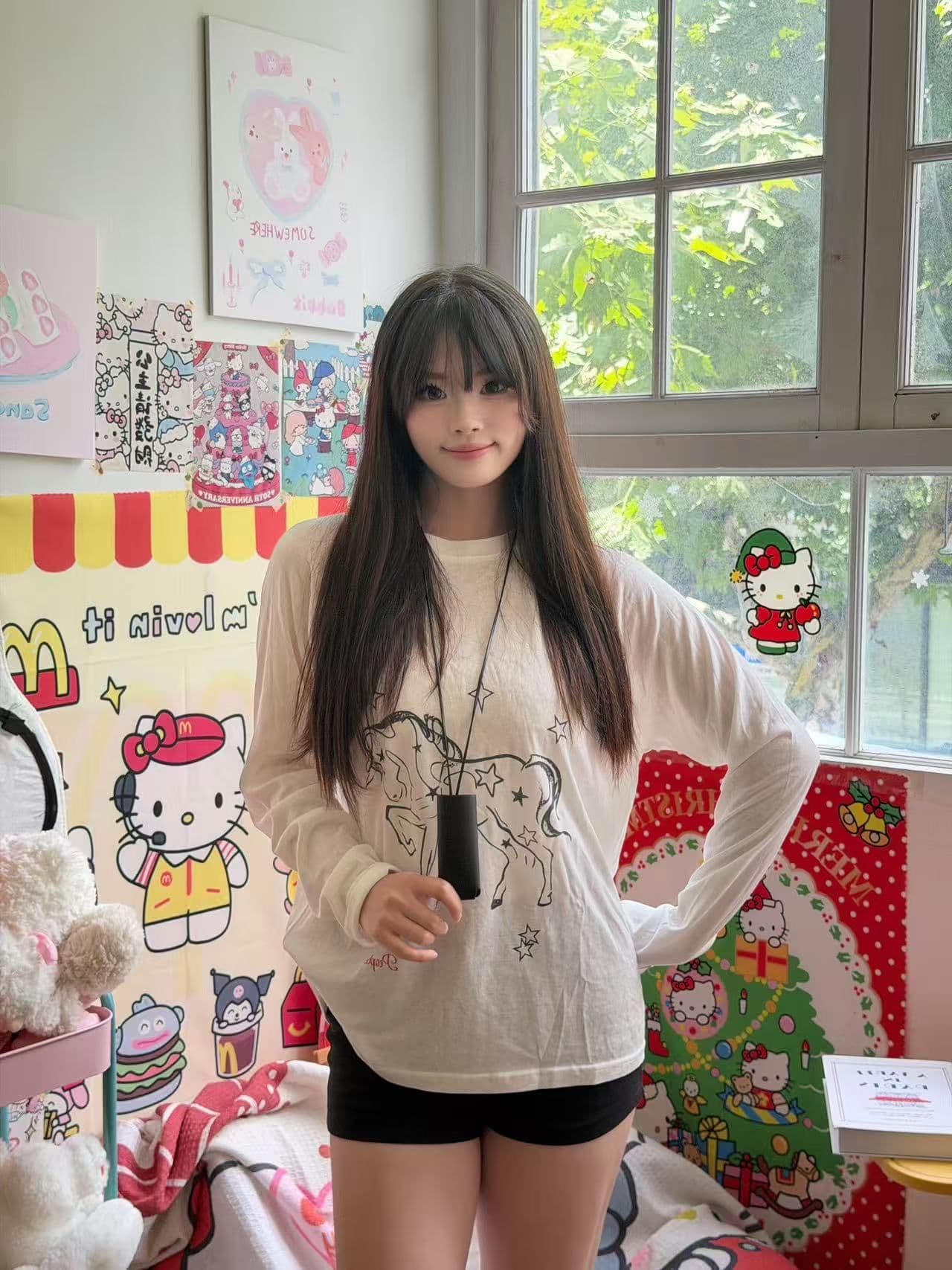 새로운 출처 생방송 품질 긴팔 태양 보호 셔츠 블라우스 작은 말 프린트 맨위 상세 이미지 3