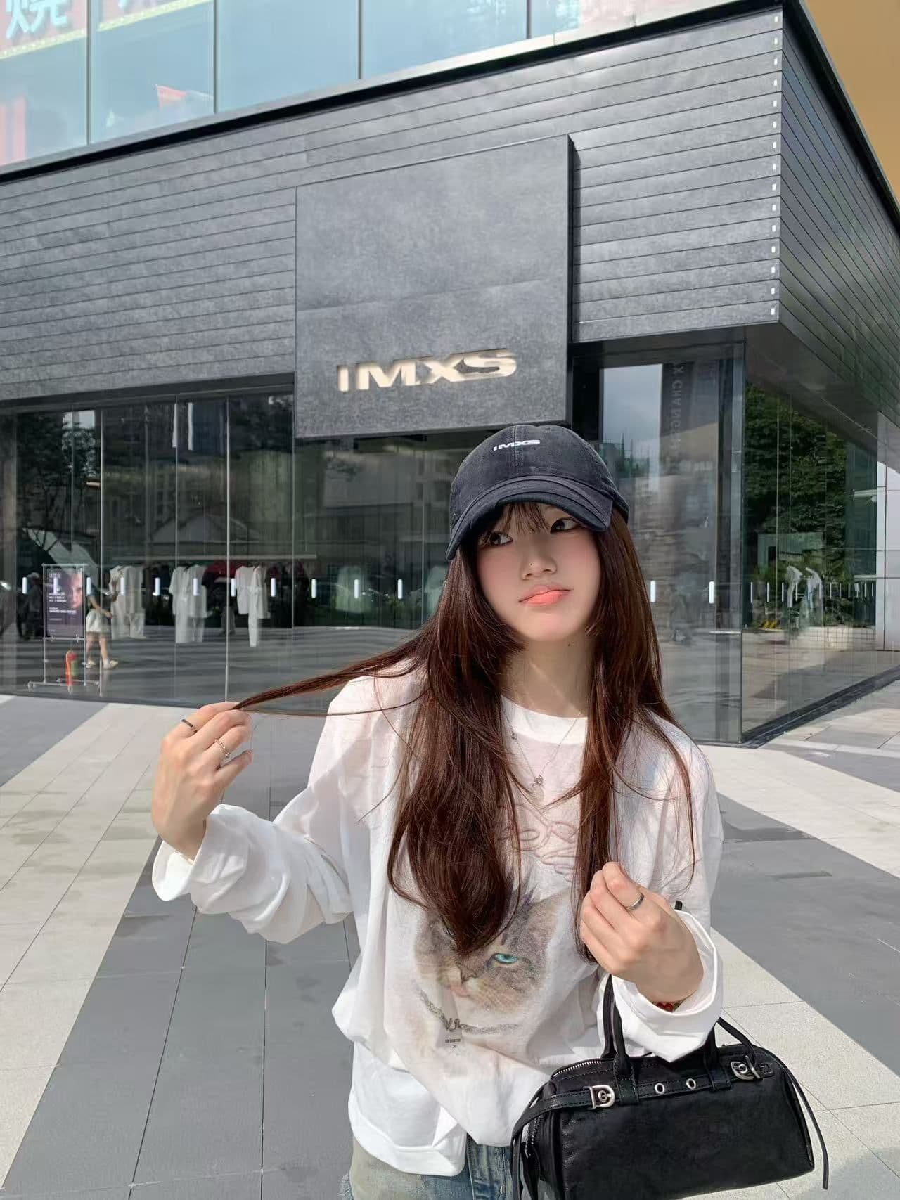 새로운 출처 생방송 품질 긴팔 태양 보호 셔츠 블라우스 만나는 고양이 프린트 상세 이미지 8