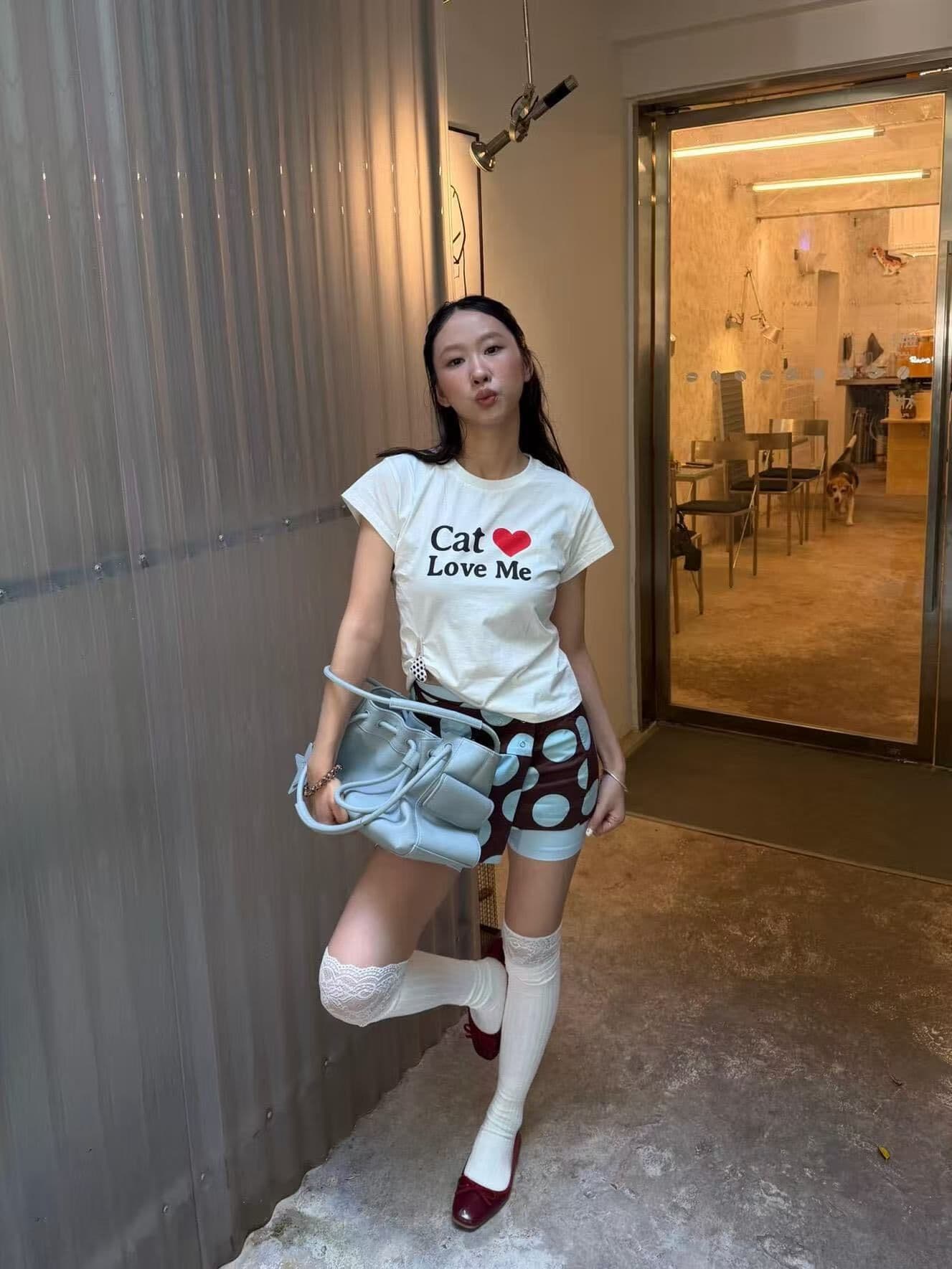새로운 출처 생방송 품질 이후 패키지 칼라 높은 탄력성 몸매 가꾸기 하트 알파벳 상세 이미지 5