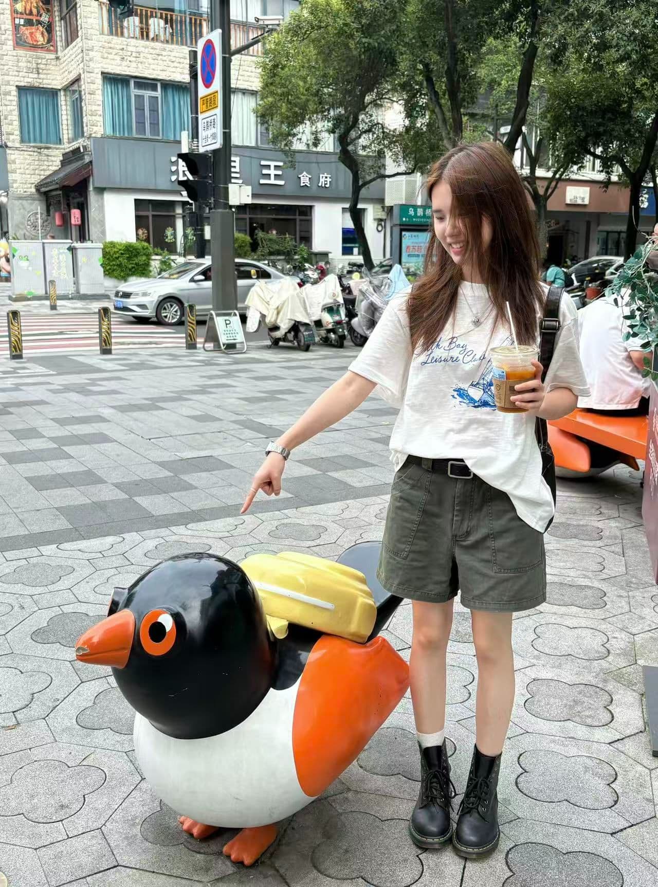 새로운 생방송 품질 이후 패키지 칼라 라운드 넥 반팔 티셔츠 돛 프린트 상세 이미지 5