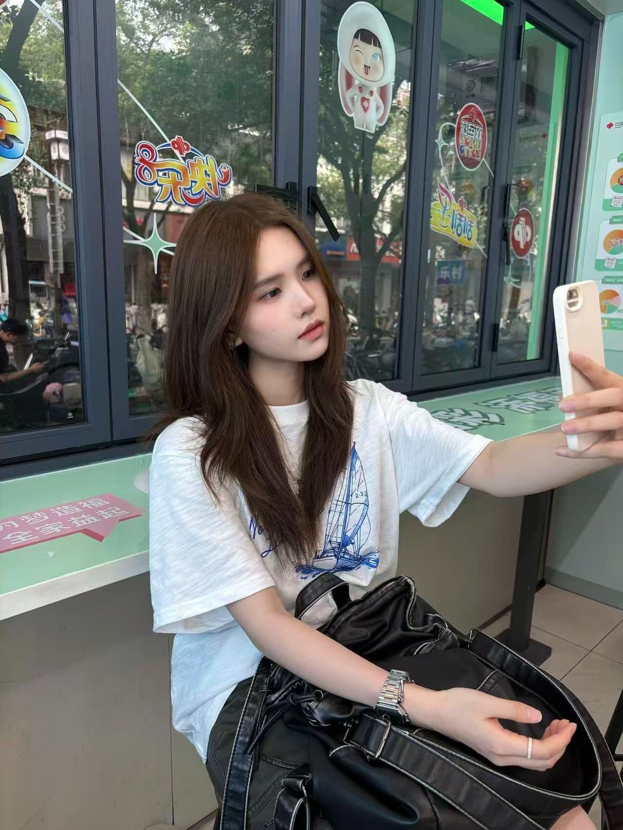 새로운 생방송 품질 이후 패키지 칼라 라운드 넥 반팔 티셔츠 돛 프린트 상세 이미지 7